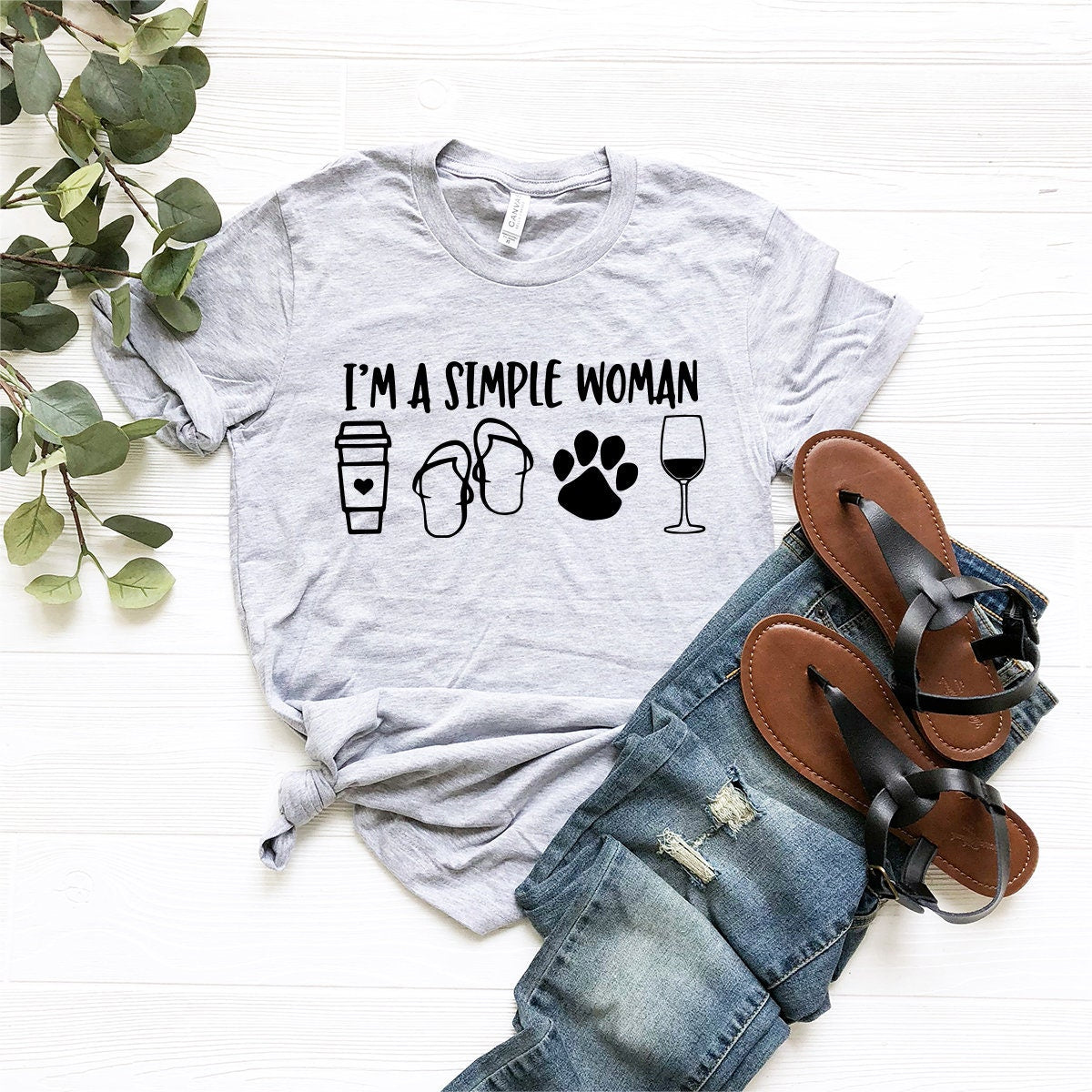 I Am A Simple Woman Shirt, Coffee Dog Wine Girl Shirt, Gift For Women, Women's shirt,  T-Shirt, Simple Girl Tee, Funny Women Shirt - Fastdeliverytees.com