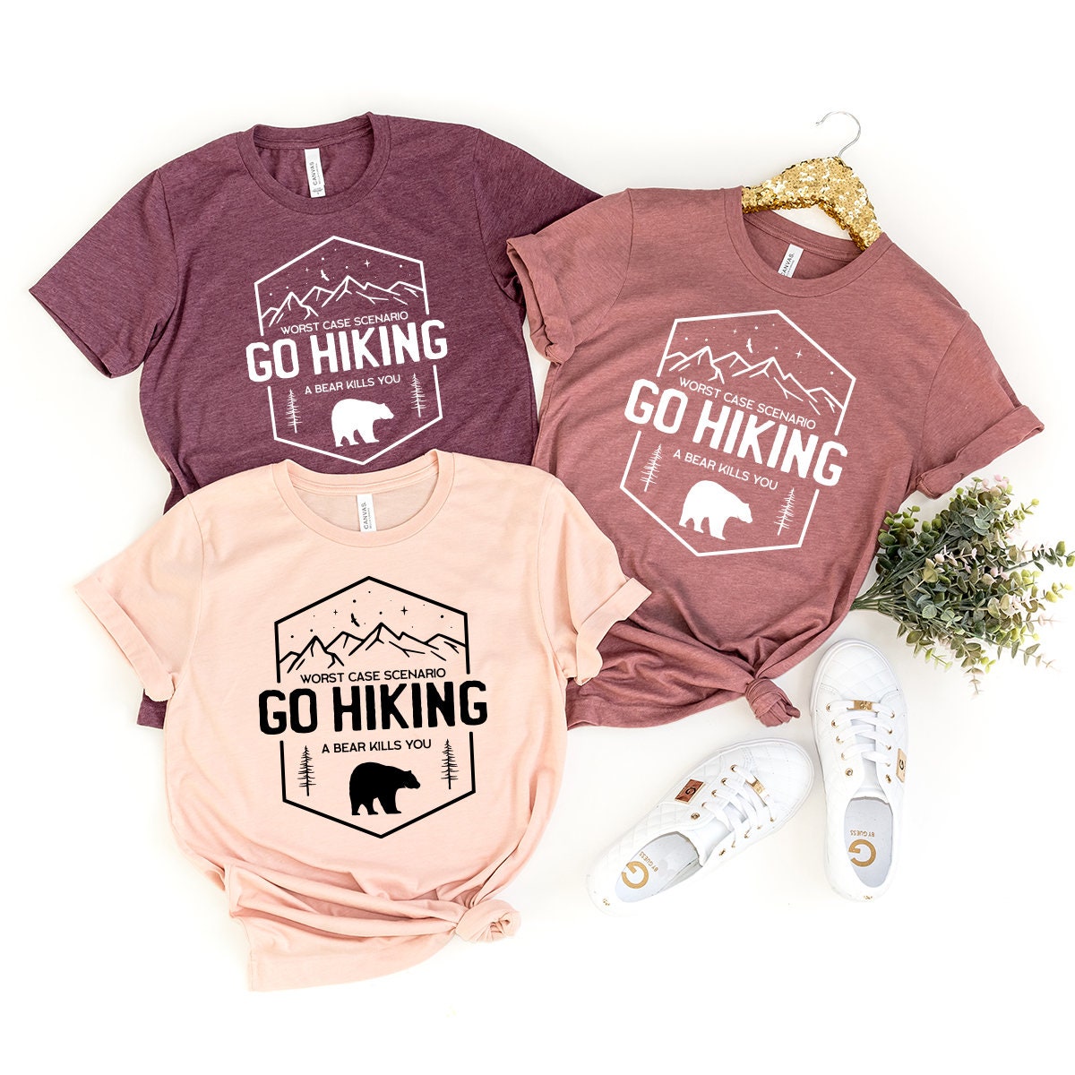 Hiking Shirt, Camping Shirt, Go Hiking Bear Kills You, Mountain Shirt, Adventure Shirt, Travel Shirt, Outdoor Shirt,  Nature Lover Shirt - Fastdeliverytees.com