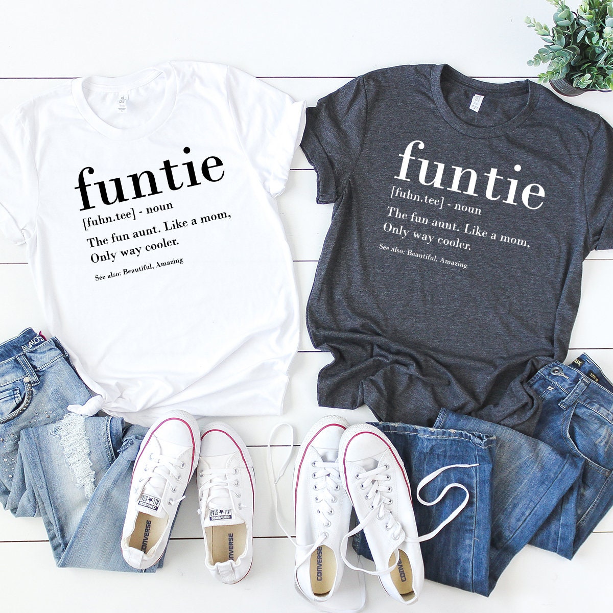 Funtie Definition Shirt, Auntie Shirts, Aunt T Shirt, Mother's Day TShirt, Gift For Aunt, Aunt Birthday Shirt, Funny Aunt Tee, Aunt Gift ZW - Fastdeliverytees.com