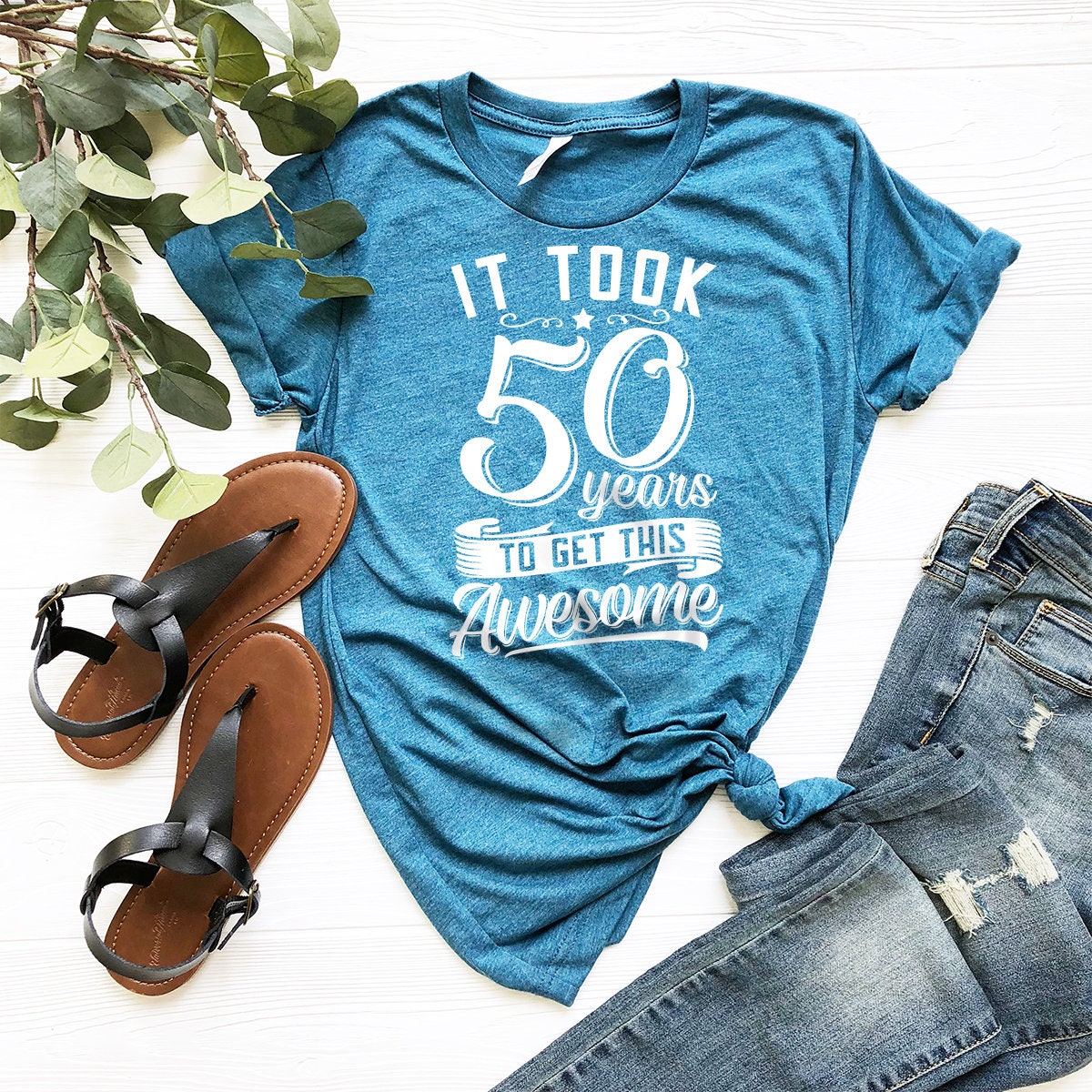 Funny Birthday Tshirt, Gift For 50 Old, 50th Birthday Shirt, Birthday Party Shirt, Awesome Birthday Shirt, 50 Years Shirt, Parents Gift - Fastdeliverytees.com