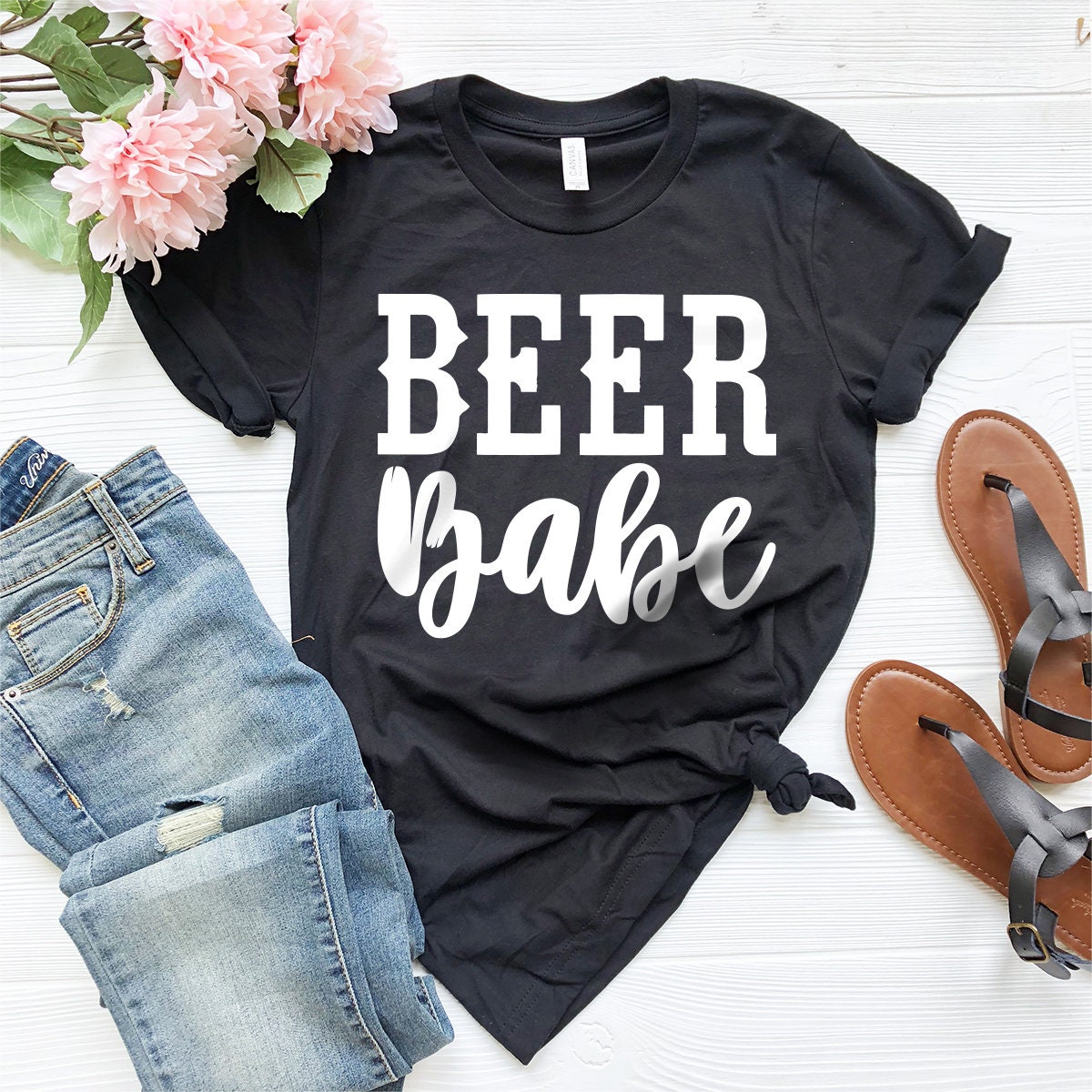 Drinking Beer Shirt, Beer Babe Shirt, Beer Women Shirt, Beer Girl Tshirt, Funny Beer Shirt, Women Drinking Shirt,Beer T-Shirt, Beer Shirt - Fastdeliverytees.com