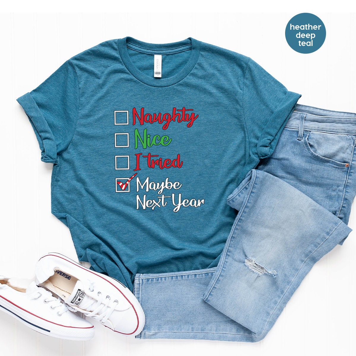 Maybe Next Year Shirt, Christmas Shirt, Christmas 2022 Shirt, Christmas Gift, Santa Claus Shirt, Funny Christmas Shirt, Merry Christmas Tee - Fastdeliverytees.com