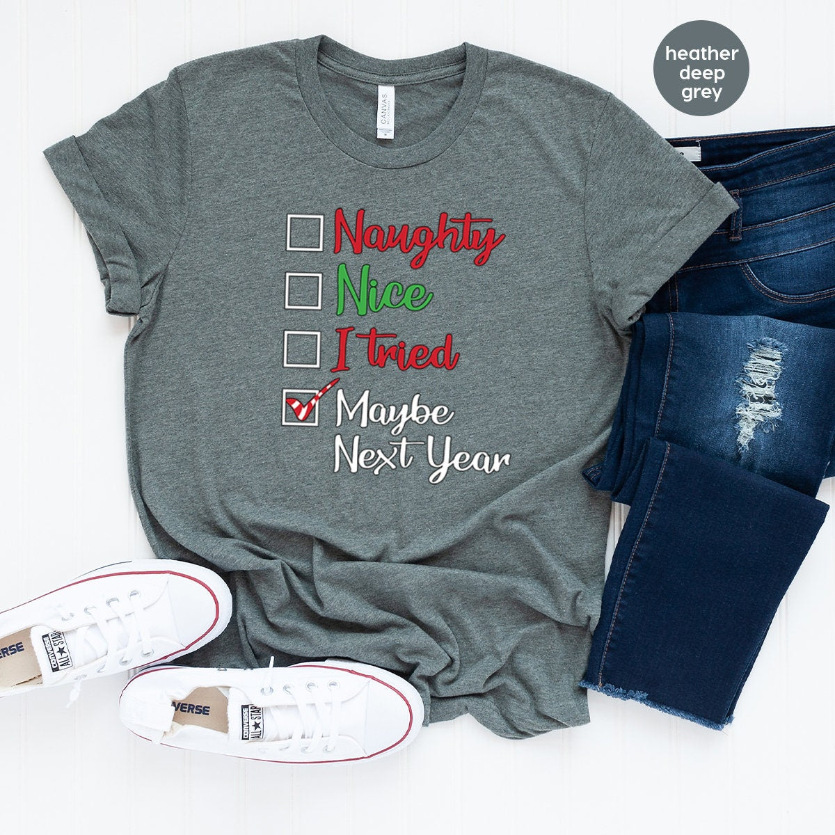 Maybe Next Year Shirt, Christmas Shirt, Christmas 2022 Shirt, Christmas Gift, Santa Claus Shirt, Funny Christmas Shirt, Merry Christmas Tee - Fastdeliverytees.com