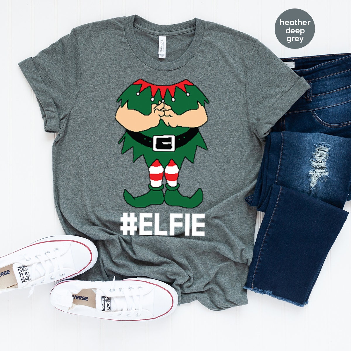 Christmas Shirt, Elf Shirt, Funny Christmas Shirts, Elfie Xmas Shirt, Christmas Party Shirt, Christmas 2022 Gift, Santa Claus Shirt - Fastdeliverytees.com