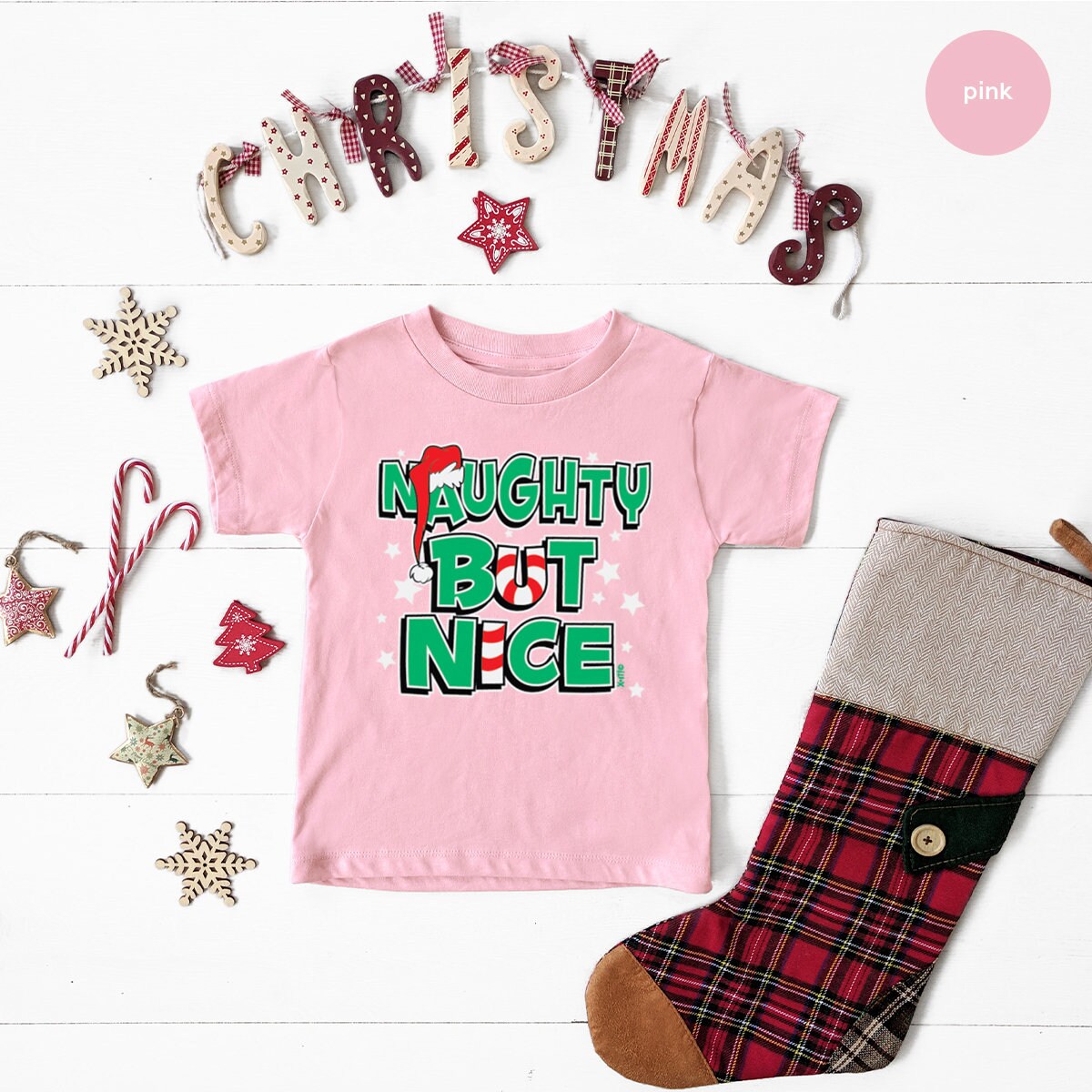 Naughty Nice Shirt, Cute Christmas Shirt, Holiday Shirt, Funny Christmas Shirt, Christmas 2022 Shirt, Happy Holla Days, Gift Xmas, Fall Tee - Fastdeliverytees.com