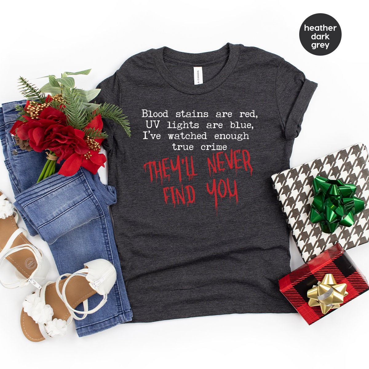 Horror Shirt, Blood Stains Are Red Ultraviolet Lights Are Blue Shirt, Horror Quotes Shirts, Hallowen Day Shirt, Hallowen Gift, Horror Tee - Fastdeliverytees.com