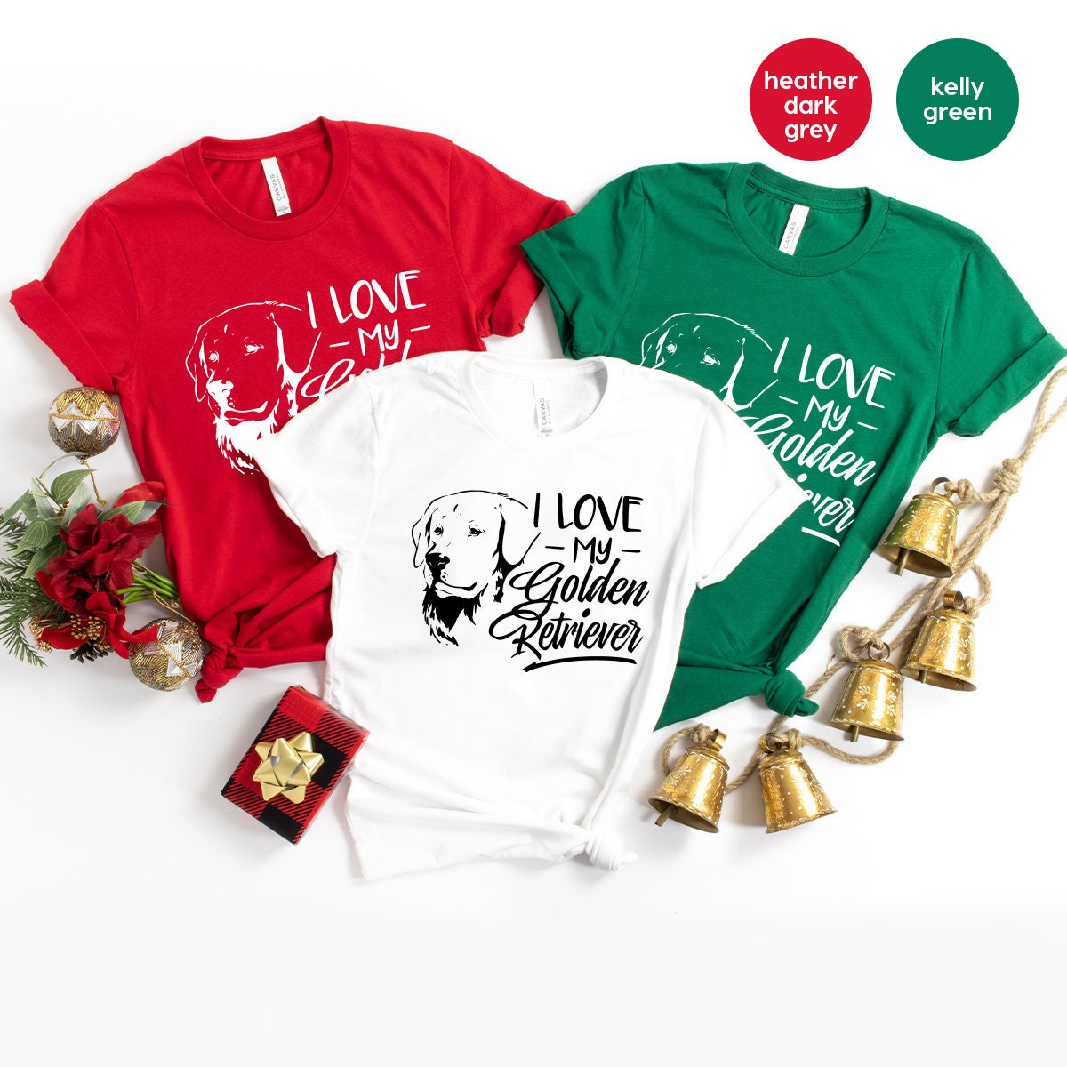 Golden Retriever Shirt, I Love My Golden Retriever Tee, Dog Mom Shirt, Dog Dad T-Shirt, Golden Mama Tee, Gift For Golden Lover - Fastdeliverytees.com