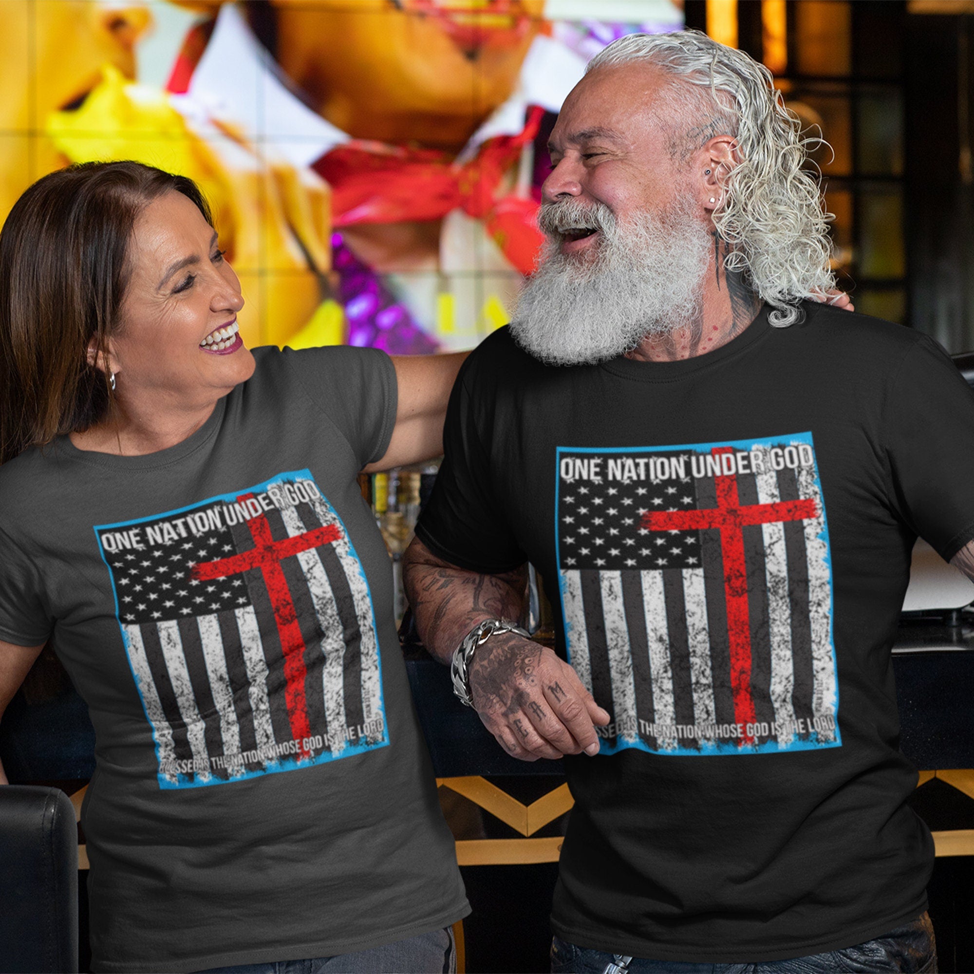 Proud American Shirt, American Flag With Cross Shirt, One Nation Under God Tee, Christian T Shirt,American Pride Tee, Faith God T-Shi - Fastdeliverytees.com