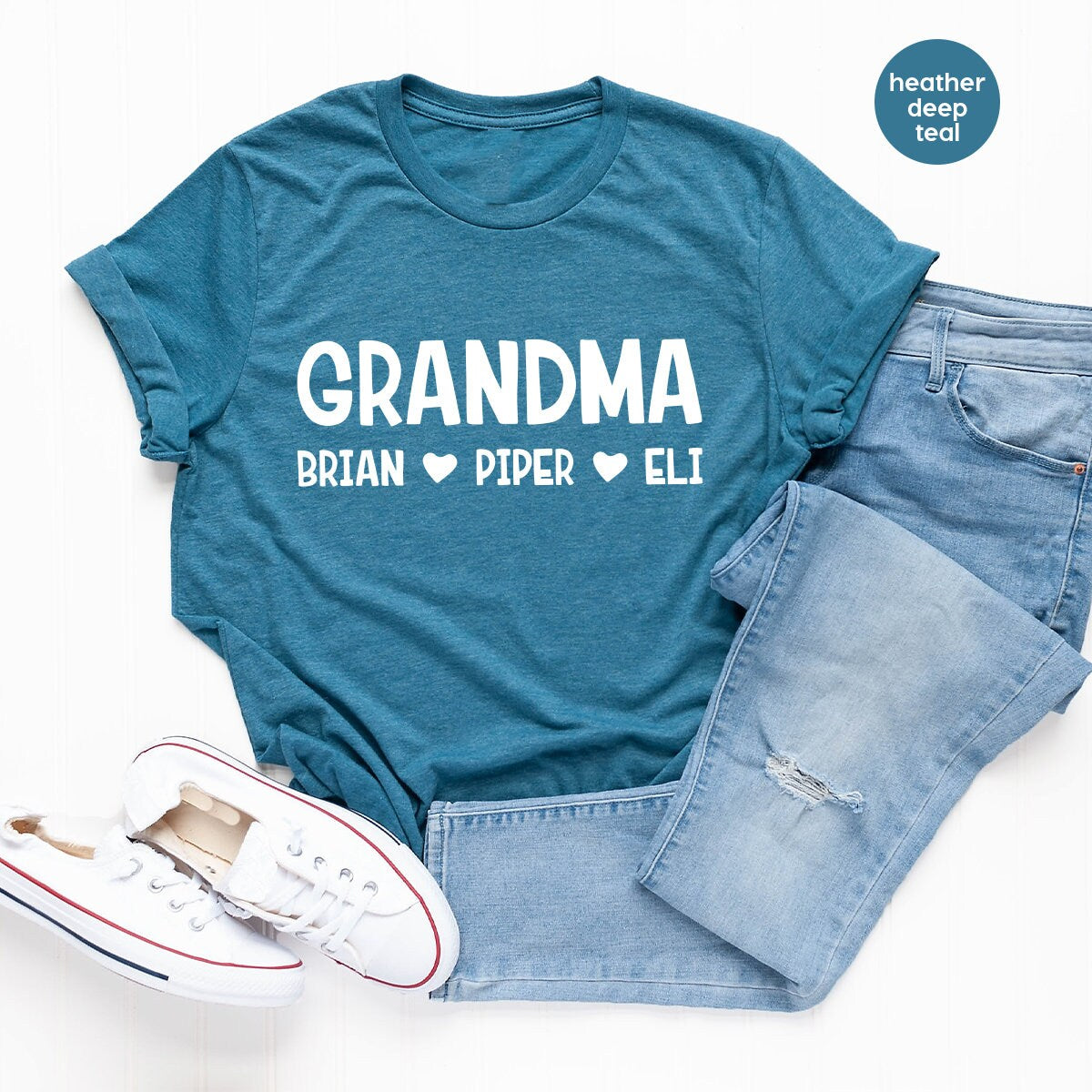 Personalized Grandma Shirt, Custom Grandma Tee, Grandma T Shirt, Gift From Grandma, Grandmother Tees, Grandma Shirt, Grandma Gifts - Fastdeliverytees.com
