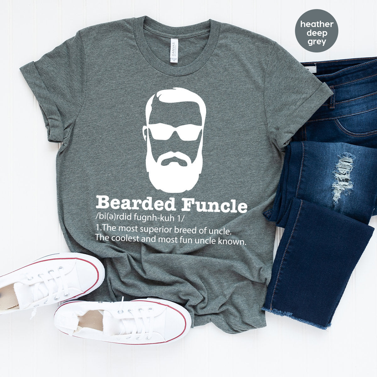 Bearded Funcle Shirt, Funny Uncle Shirt, Bearded Funcle Definition Shirt, Funny Family Gift,Uncle T Shirt,Bearded Uncle Shirt, Uncle Gift - Fastdeliverytees.com