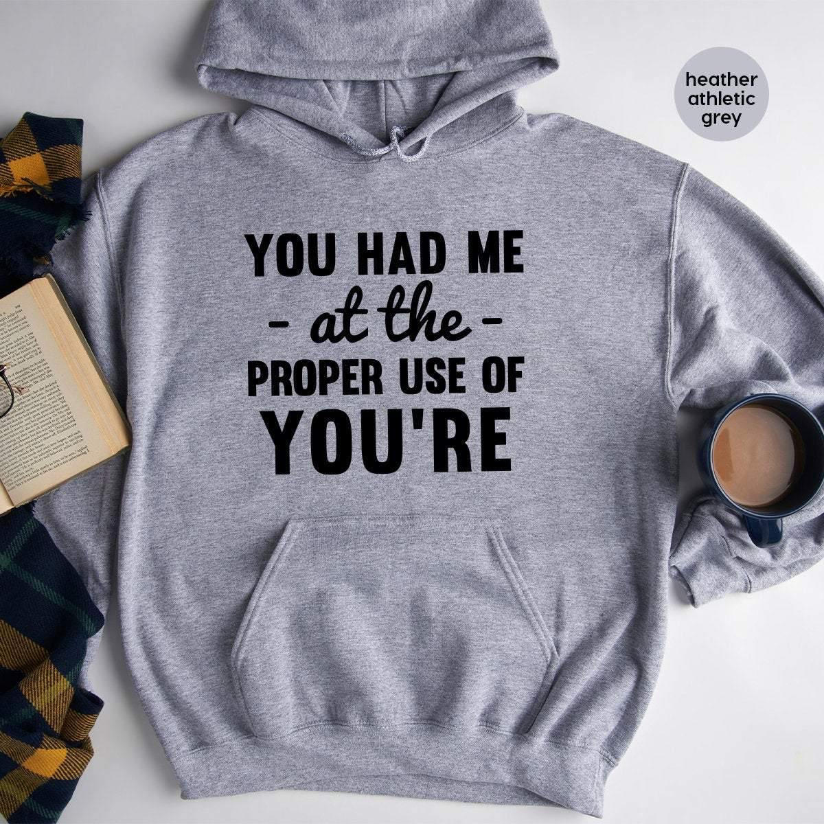 Funny Grammar Hoodie, Grammer Hoodie, Humorous Hoodie, Teacher Hoodie, Funny Teacher Gift, Funny Hoodies, Educator Hoodies, Librarian Hoodie - Fastdeliverytees.com