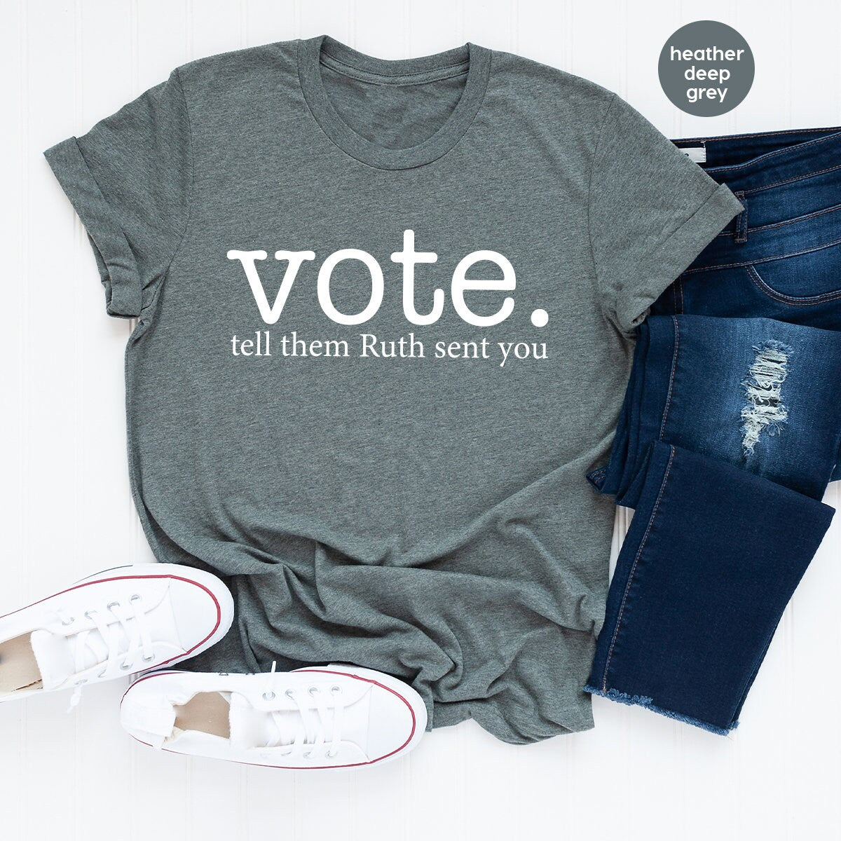 Ruth Bader Ginsburg Shirt, Vote Tell Them Ruth Sent You, Political Shirt, Feminist T-Shirt, Send Me RBG, Women's Rights Equality Shirt - Fastdeliverytees.com