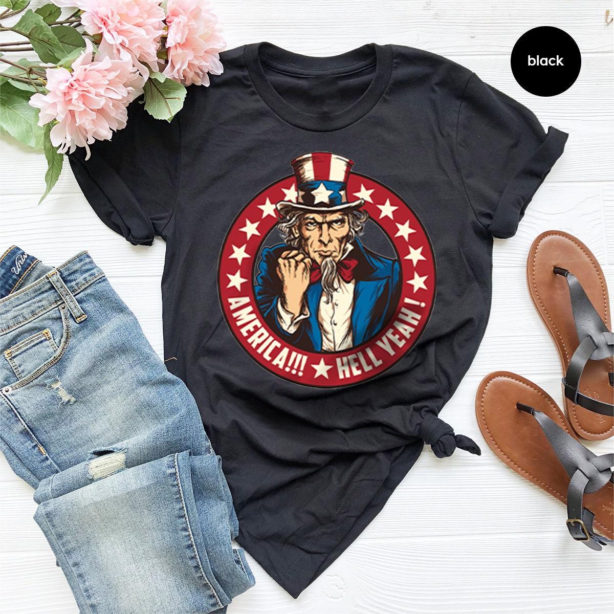 America Shirt, America Hell Yeah, Uncle Sam, Patriotic Shirt, USA Shirt, Election 2020 Shirt, 4th July Shirt, Independence Day, Political T - Fastdeliverytees.com