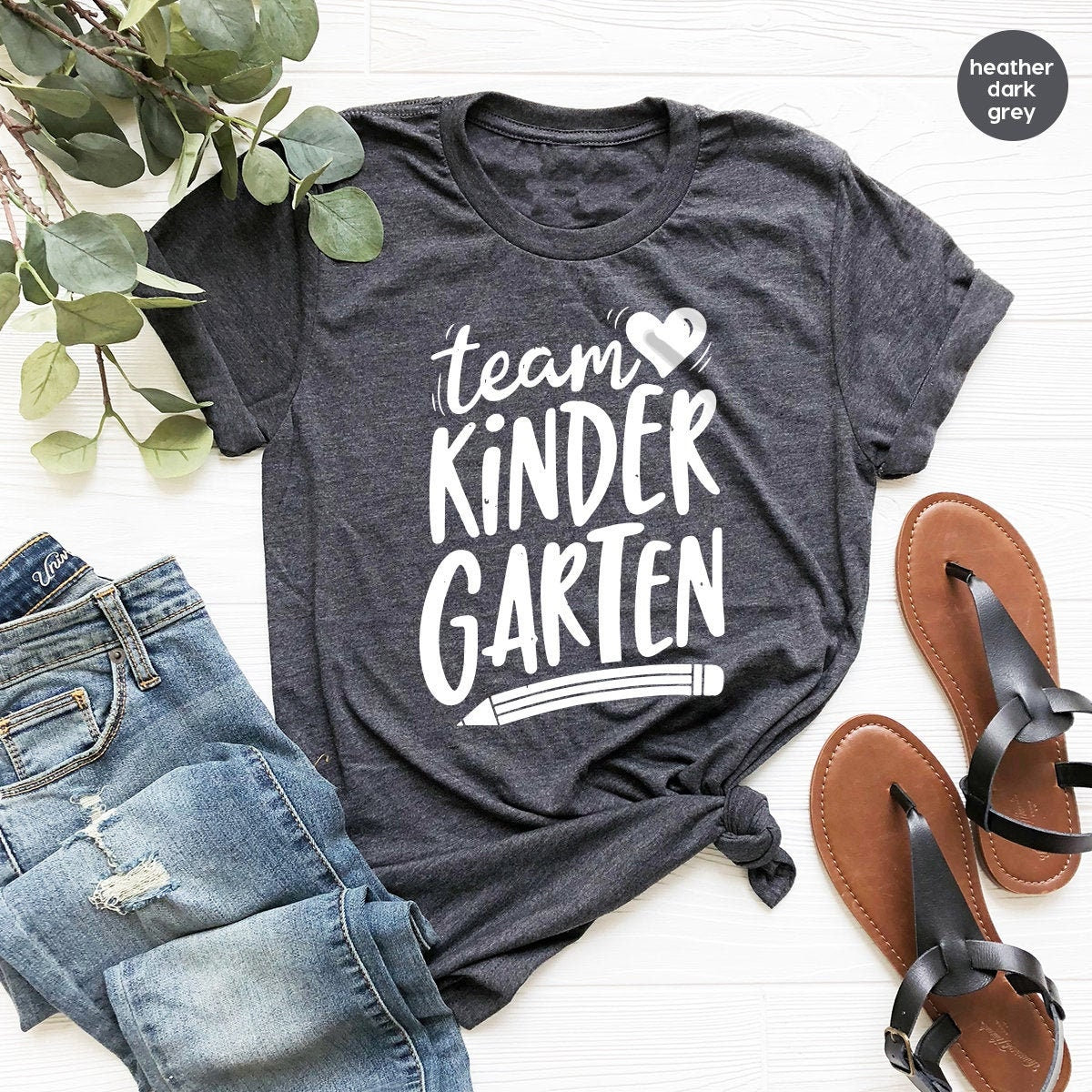 Kindergarten Teacher T Shirt, Team Kindergarten Shirt, K-Teachers Gift, Preschool Shirt, First Day Kindergarten Shirt,Home School T Shirt ZW - Fastdeliverytees.com