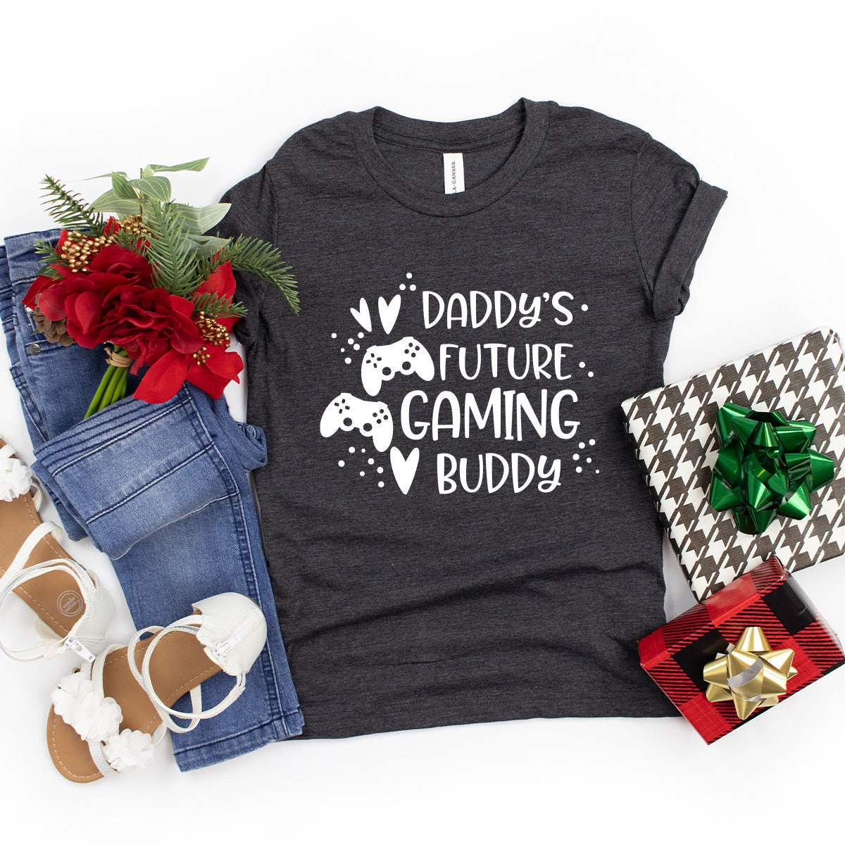 Cute Baby T-Shirt, Funny Matching Shirt, Son And Dad Shirt, Gamer
