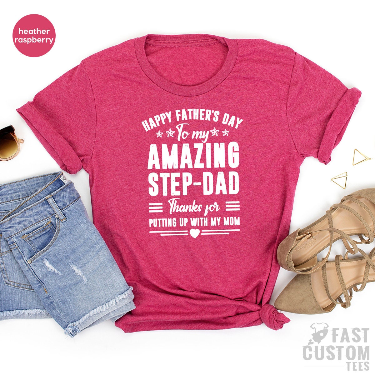 Step Dad T Sdhirt, Amazing Step-Dad Shirt, Bonus Dad Gifts, Gift For Step Father, Step Father Shirt, Bonus Daddy Tee, Dad Gifts, Dad Shirt - Fastdeliverytees.com