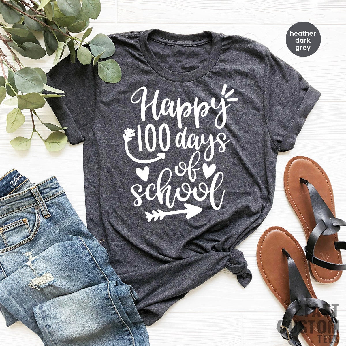 Teacher T Shirt, Happy 100 Days Of School Shirt, Back To School TShirt, Kindergarten Shirts, Schooling Shirt, Gift For Student, Teacher Gift - Fastdeliverytees.com