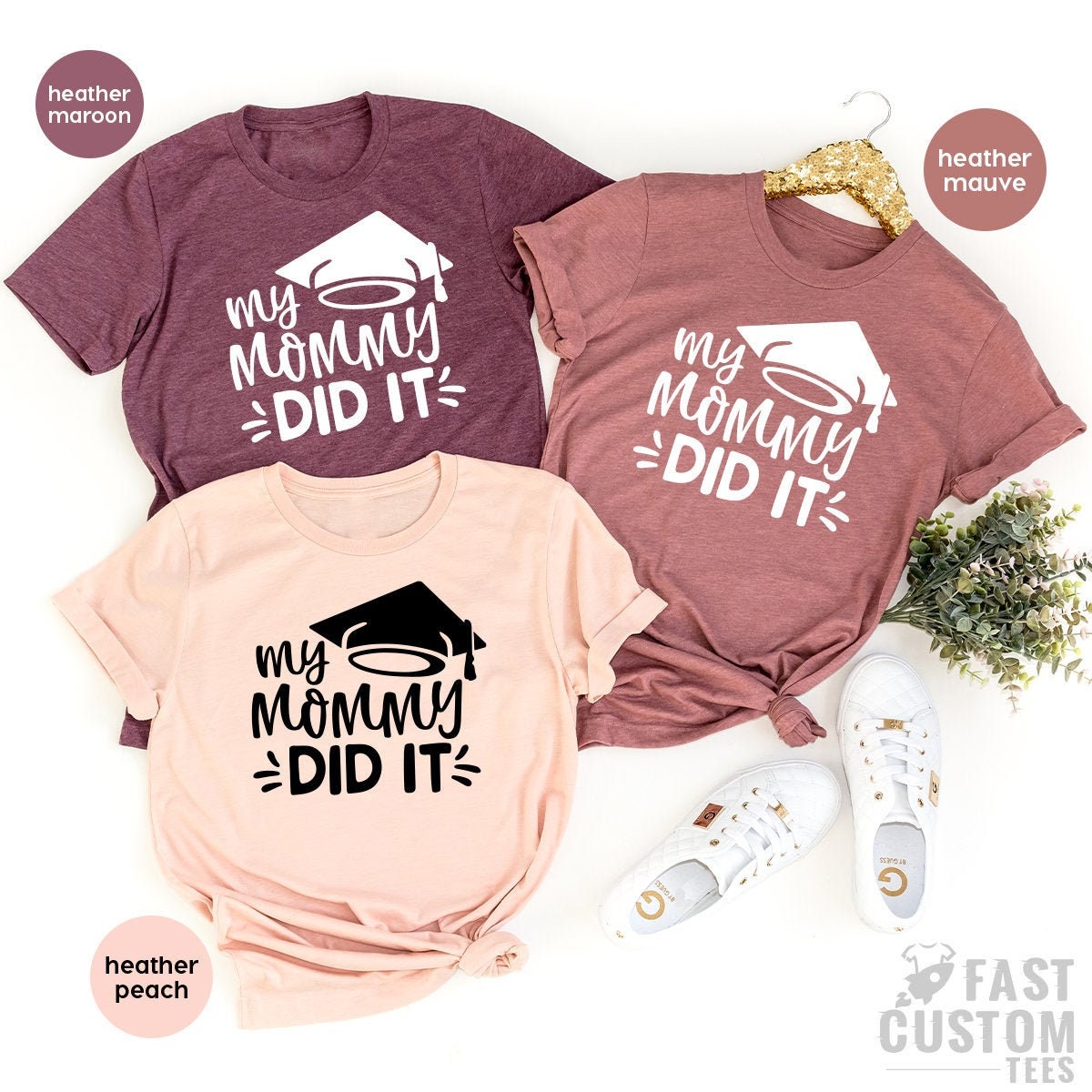 Mom Graduated Tee, Grad Mama Shirts, Graduation Shirt, Student Mom Shirt, Mama Graduate, Family Graduation Tee, My Mommy Did It Shirt - Fastdeliverytees.com