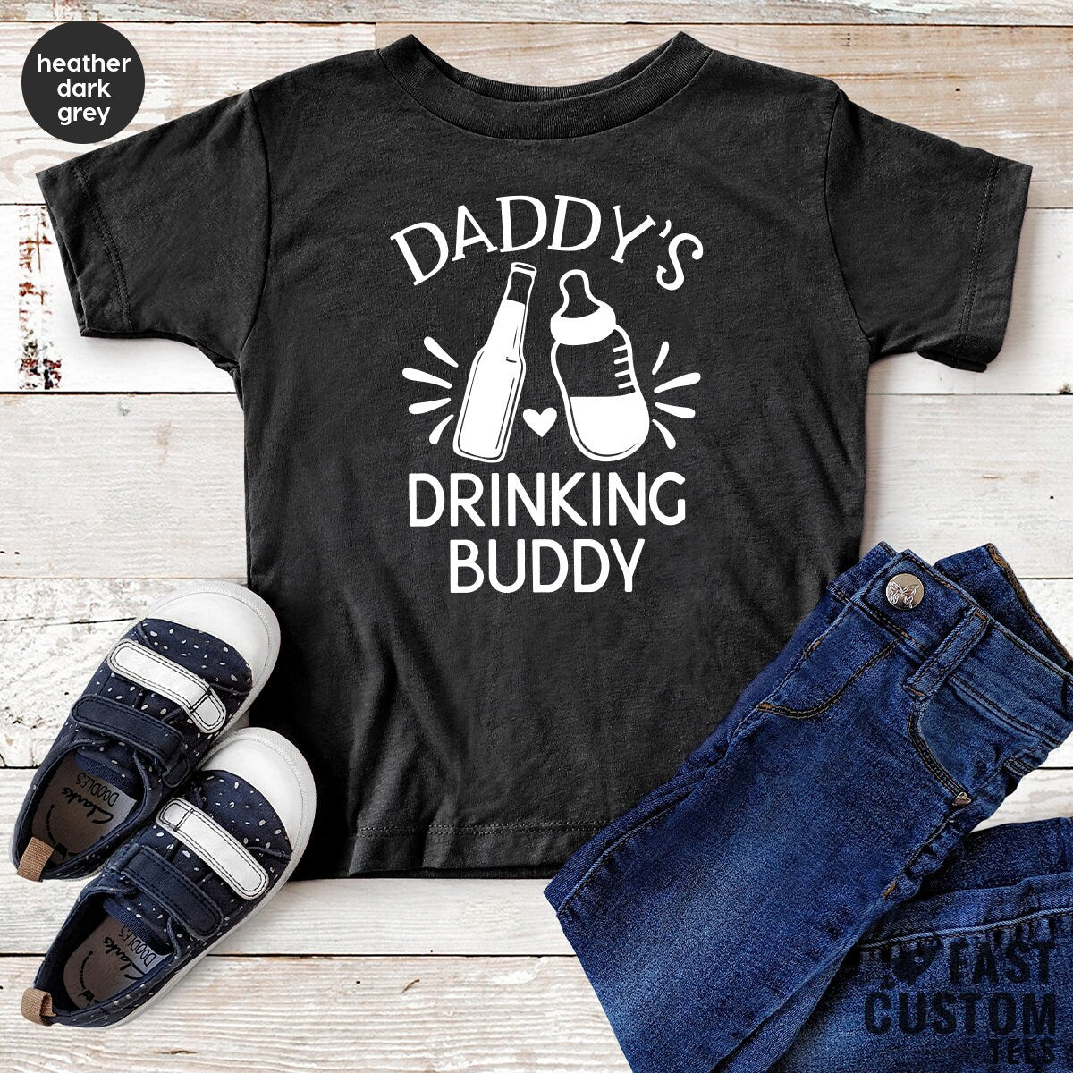 Funny Bodysuits, New Baby Gifts, Dad And Son Shirt, Daddy's Drinking Buddy, Daddy And Me Tee, Custom Bodysuits, New Baby Bodysuits, Baby Tee - Fastdeliverytees.com