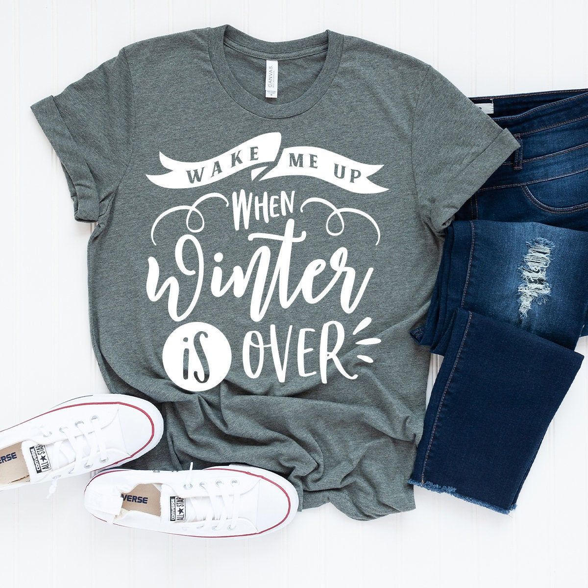 Wake Me Up When Winter Is Over T-Shirt, Winter Hater Tshirt, Funny Christmas Tee, Funny Winter Shirt, Sarcastic Christmas Gift Shirt - Fastdeliverytees.com