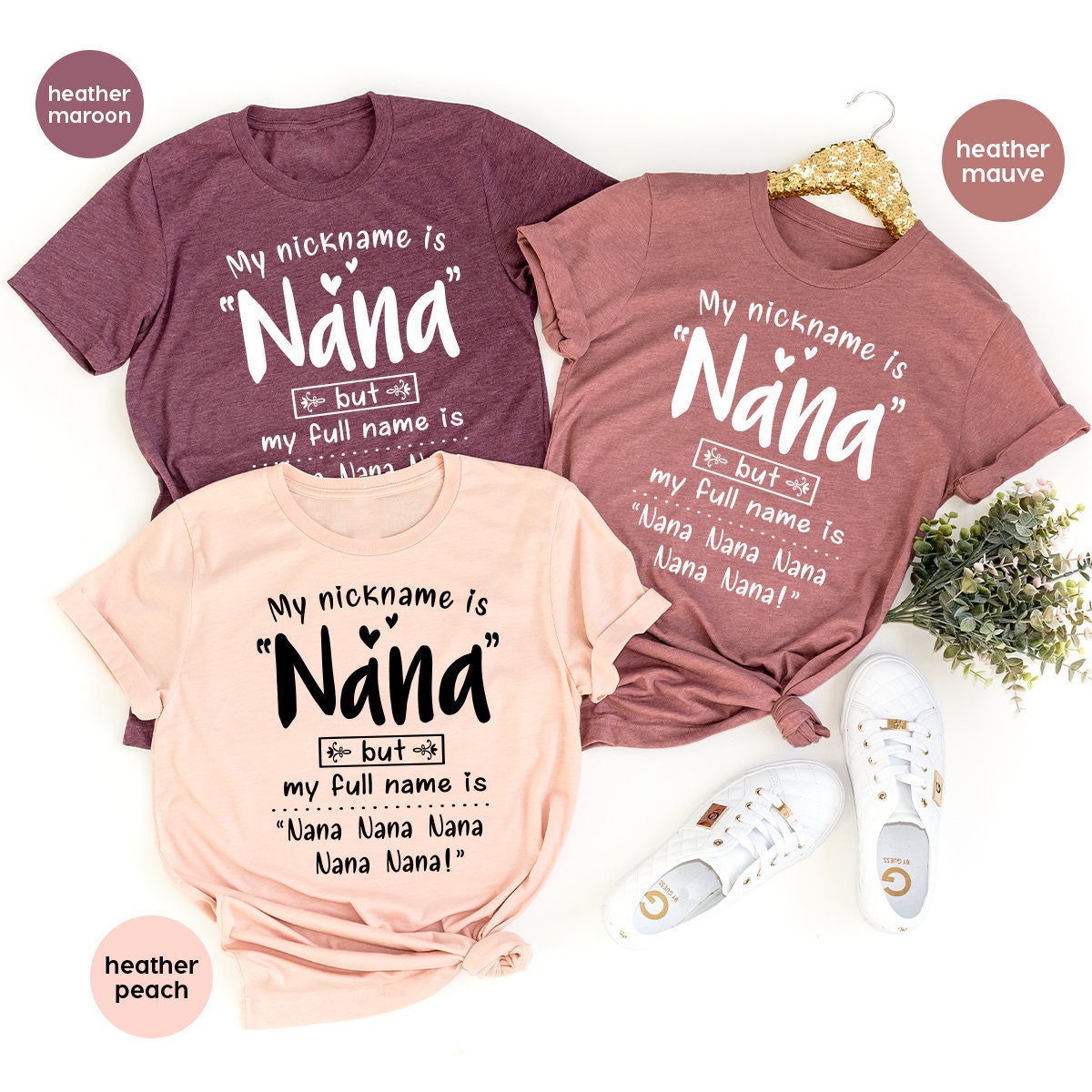 Grandma T Shirt, Nana T Shirt, Gigi Shirt, My Nick Name Is Nana But Full Name Is Nana Nana Shirt, Gigi Gifts, Nana Gift, Mothers Day Shirt - Fastdeliverytees.com
