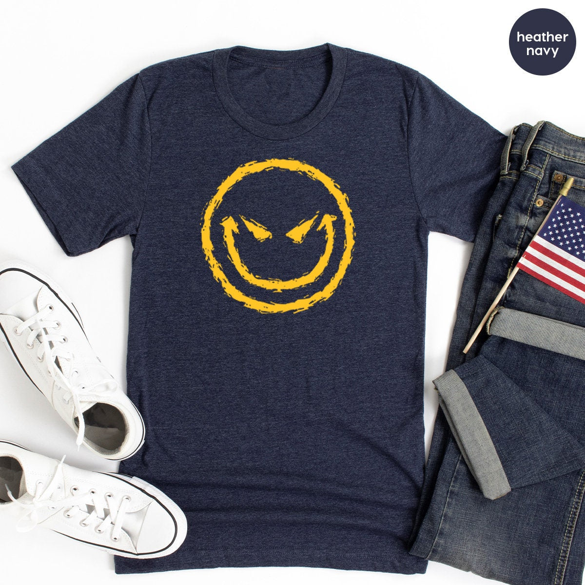 Pastel Goth T Shirt, Evil Smile T Shirt, Funny Horror Shirt, Sassy Smile Shirt, Halloween T Shirt, Devil Smile Shirt, Men Goth Clothing - Fastdeliverytees.com