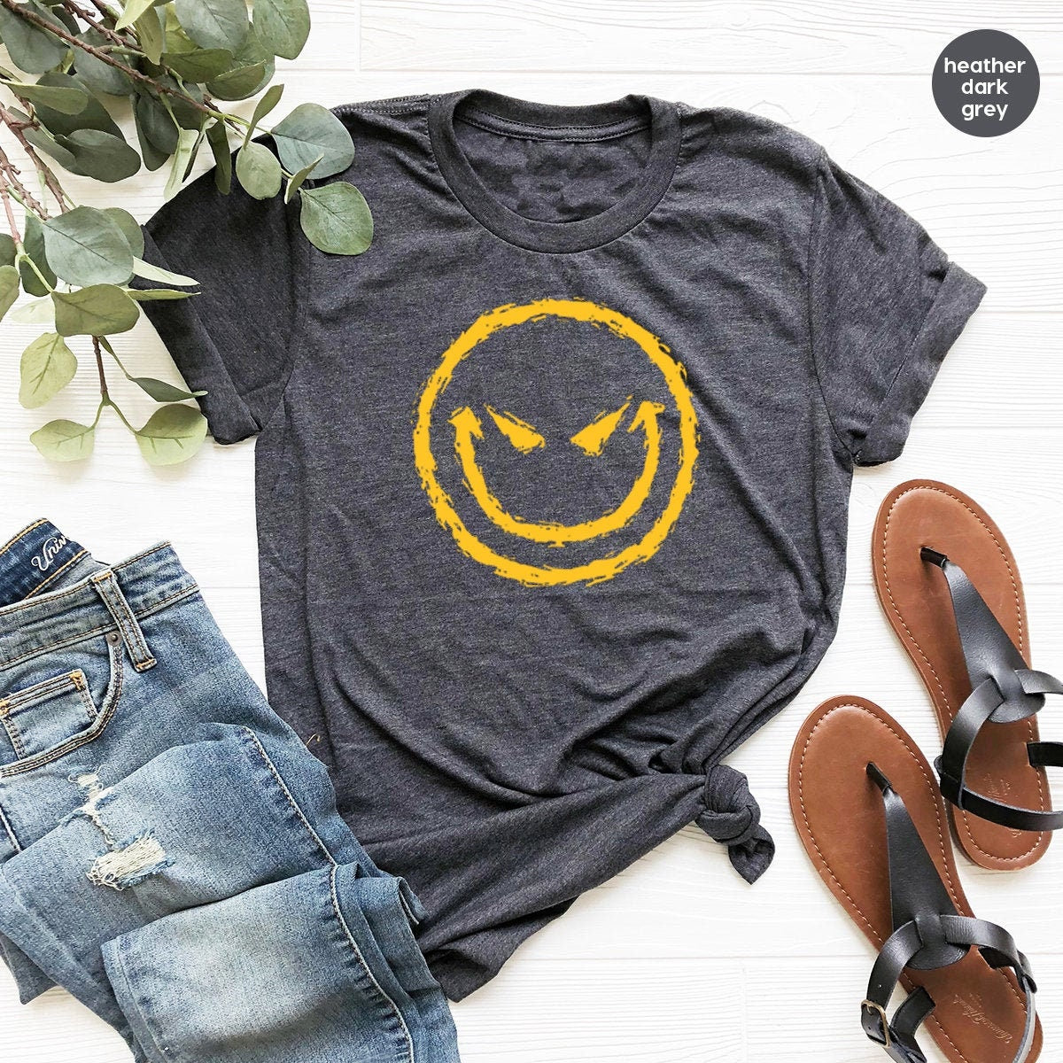 Pastel Goth T Shirt, Evil Smile T Shirt, Funny Horror Shirt, Sassy Smile Shirt, Halloween T Shirt, Devil Smile Shirt, Men Goth Clothing - Fastdeliverytees.com