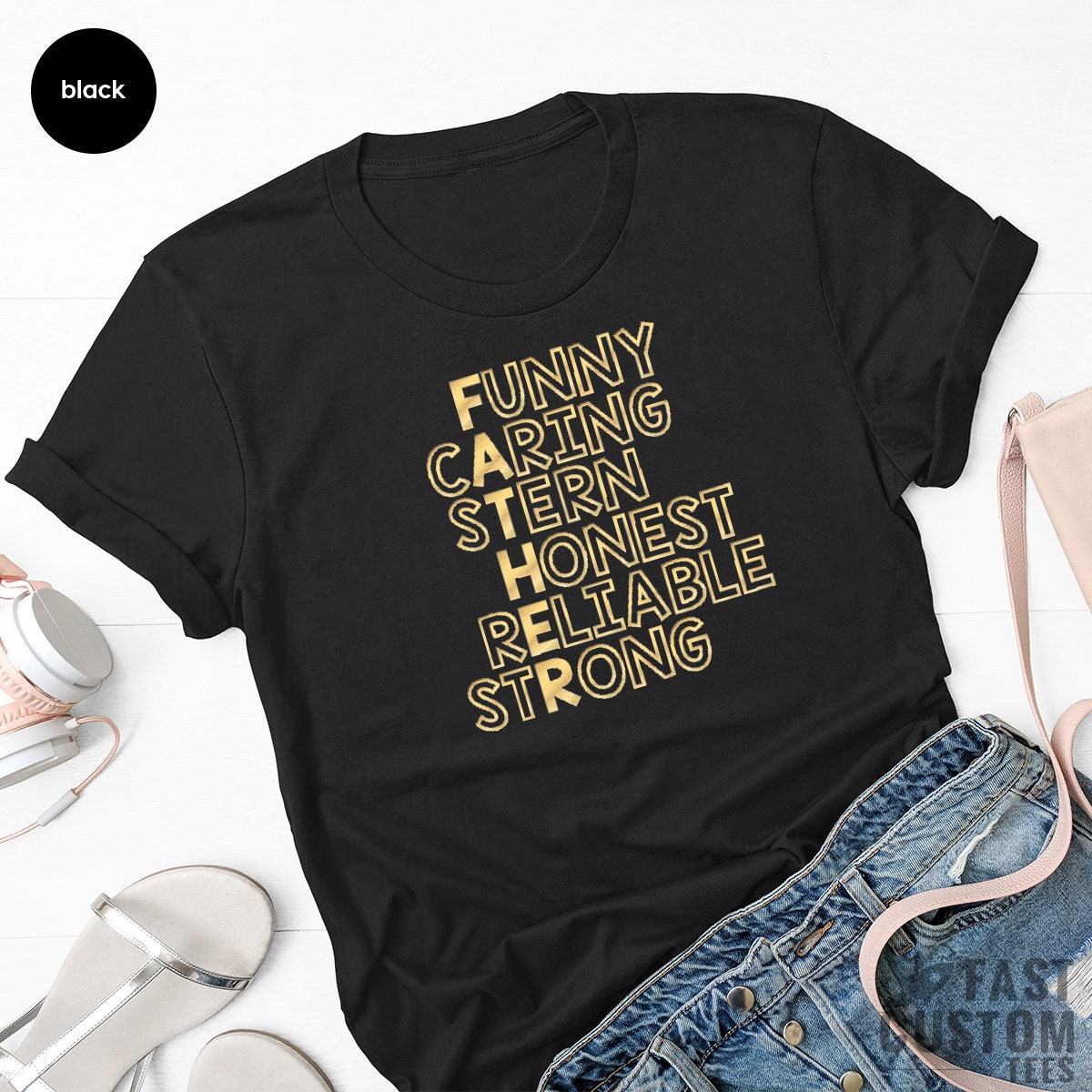 Best Father T-Shirt, Funny Strong Dad T Shirt, Fathers Day Shirt, New Daddy Shirt, Men Graphic Tees, Cool Husband Gift, Gift From Son - Fastdeliverytees.com