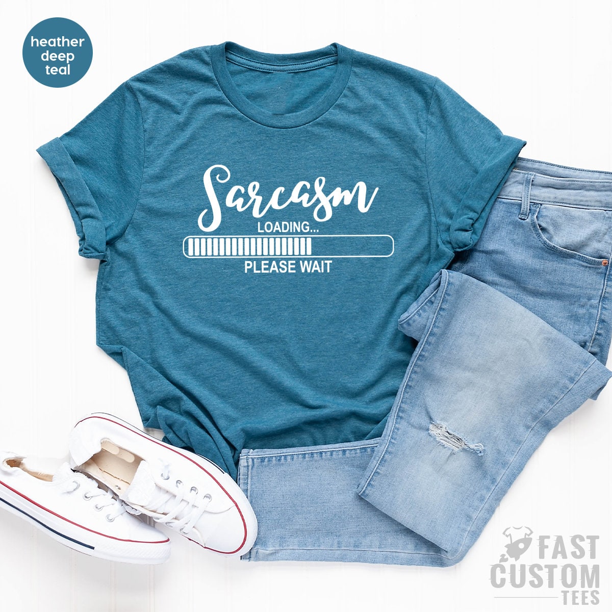Sarcasm Lover T-Shirt, Sarcastic T Shirt, Humor Adult Tshirt, Cool Birthday Shirt, Men Graphic Tess, Sarcasm Loading Shirt, Gift For Him - Fastdeliverytees.com