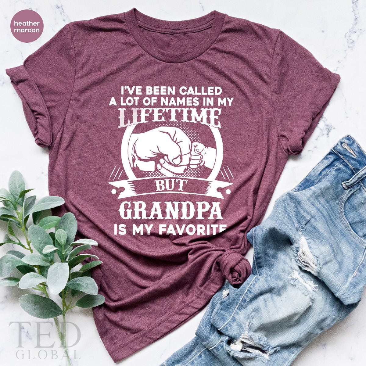 Best Papaw T-Shirt,Awesome Grumpy Gift,I've Been Called A Lot Of Names In My Life Time Grandpa Is My Favorite TShirt,Grampa Birthday Tee - Fastdeliverytees.com
