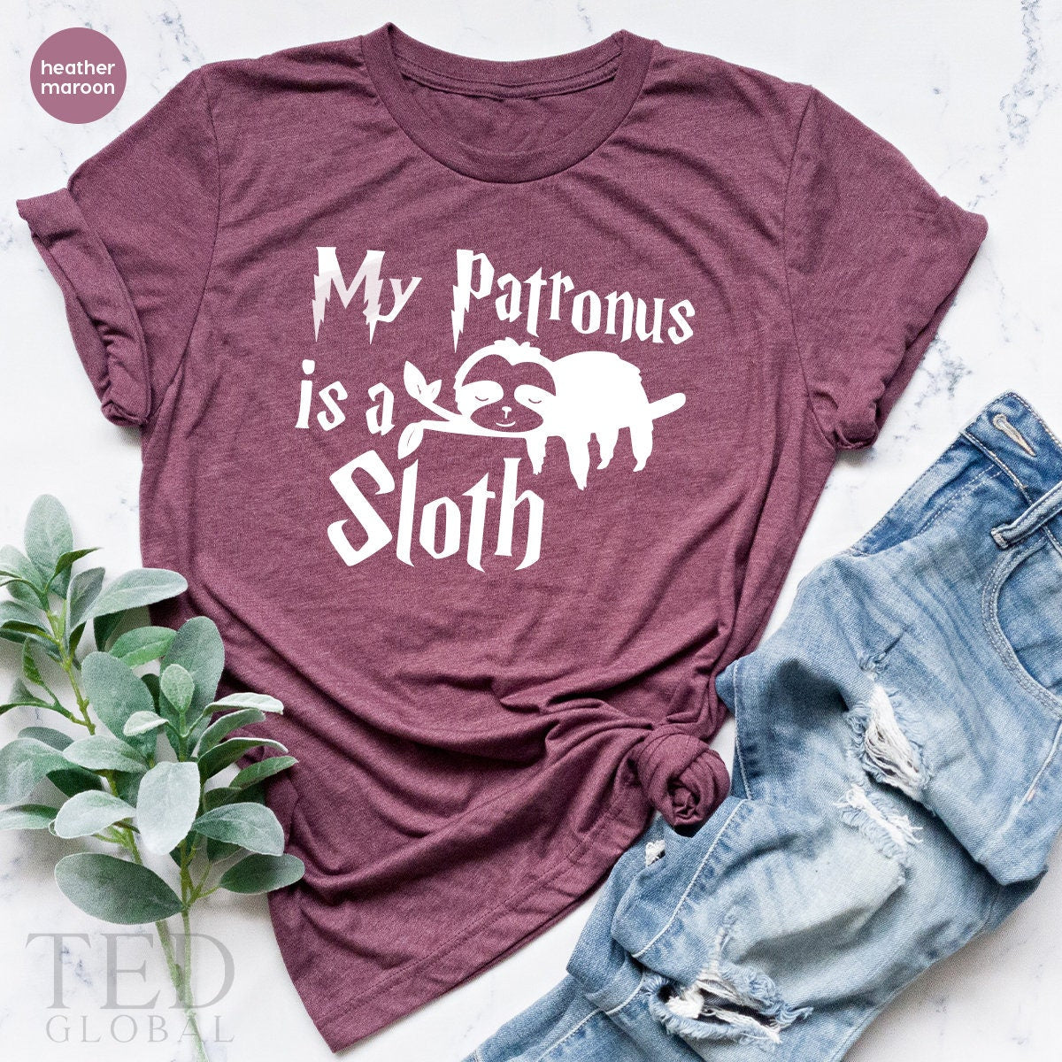 Funny Sloth Tshirt, Sloth Lover Shirt, Potter Sloth Shirt, My Patronus Is Sloth Shirt, Lazy Days T Shirt, Funny Animal Tees, Humorous Shirt - Fastdeliverytees.com