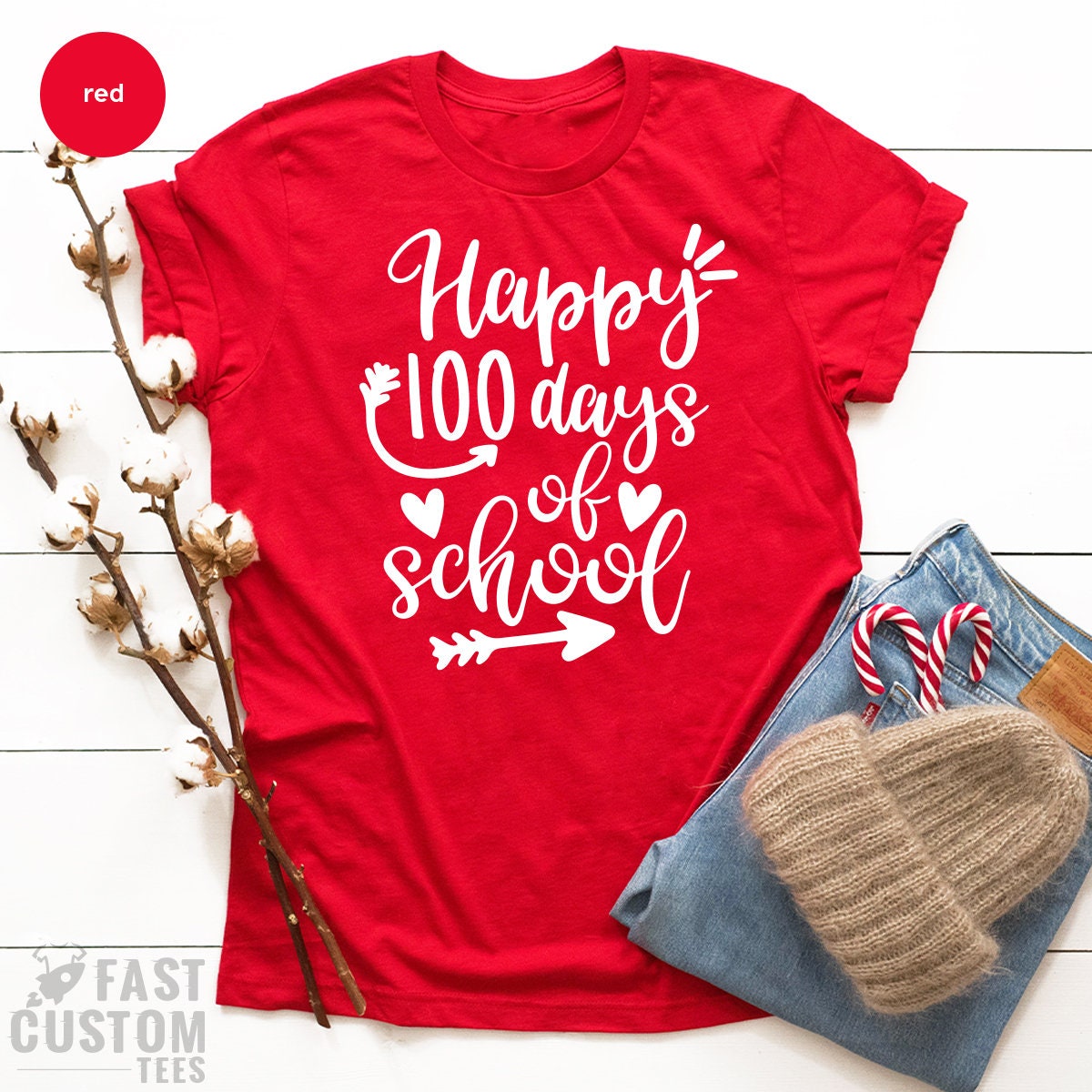 Teacher T Shirt, Happy 100 Days Of School Shirt, Back To School TShirt, Kindergarten Shirts, Schooling Shirt, Gift For Student, Teacher Gift - Fastdeliverytees.com