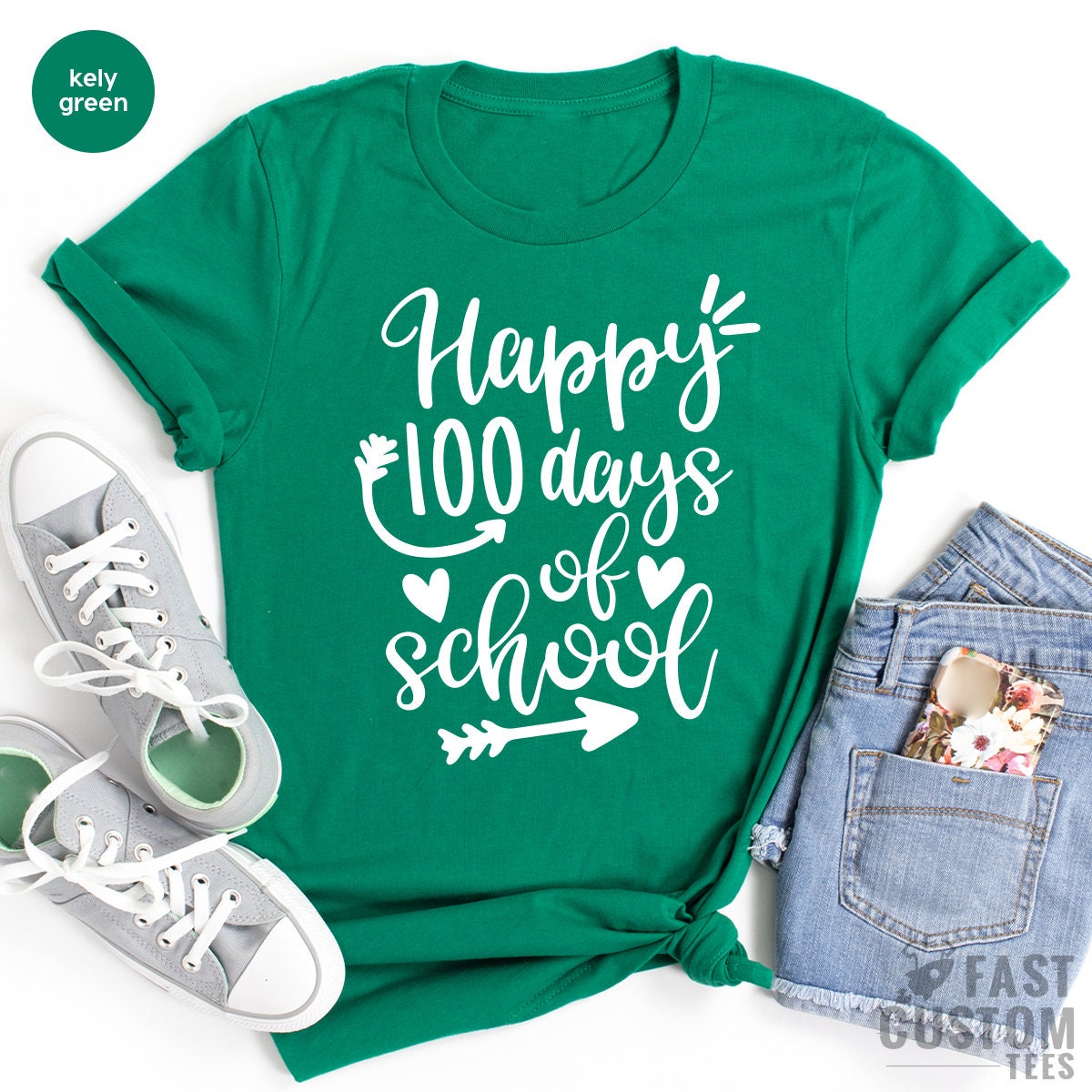 Teacher T Shirt, Happy 100 Days Of School Shirt, Back To School TShirt, Kindergarten Shirts, Schooling Shirt, Gift For Student, Teacher Gift - Fastdeliverytees.com