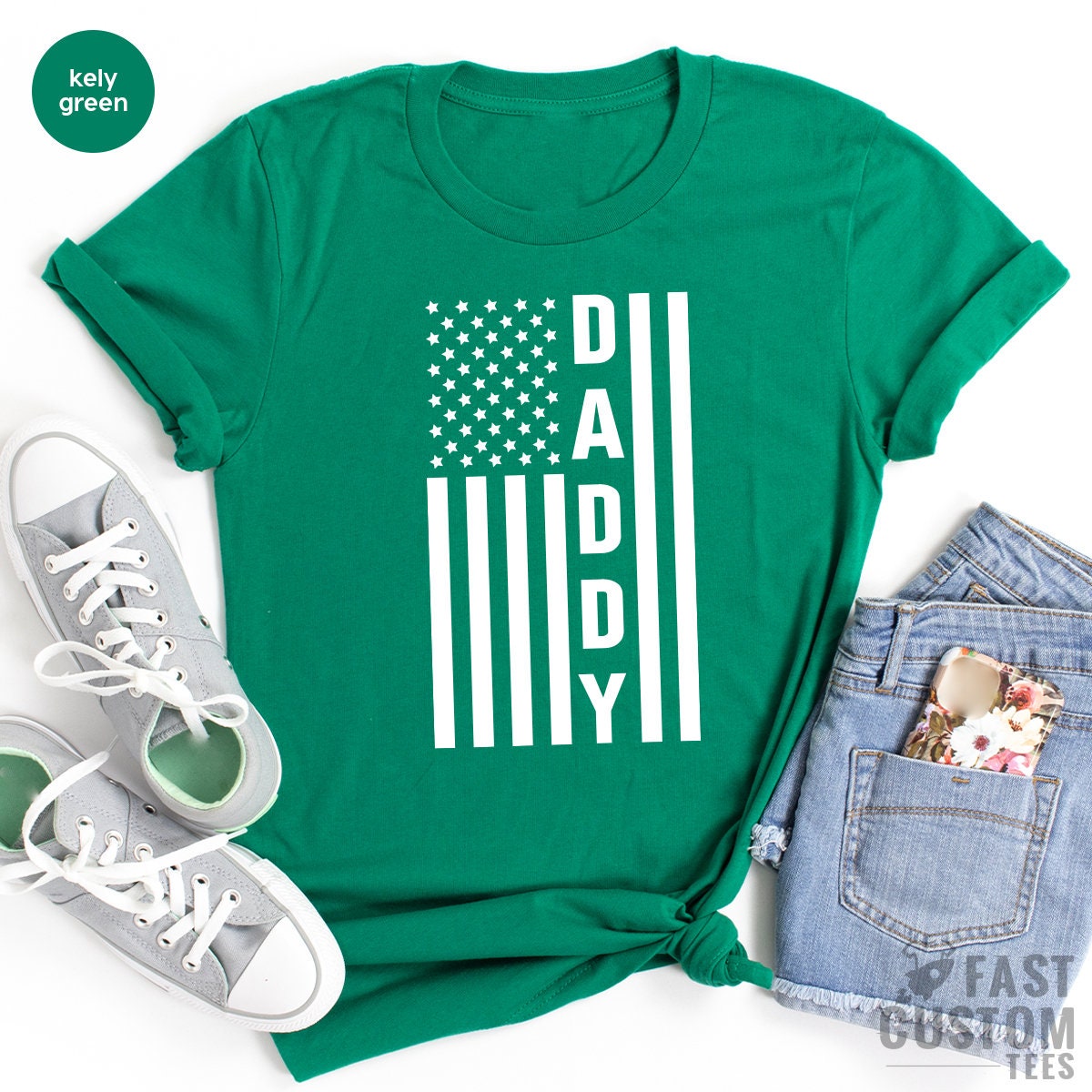 Daddy Shirt, USA Dad T Shirt, American Flag Shirt, American Father Shirt, Patriotic Dad Tee, Father's Day Shirt, US Flag Shirt, Dad Gifts - Fastdeliverytees.com