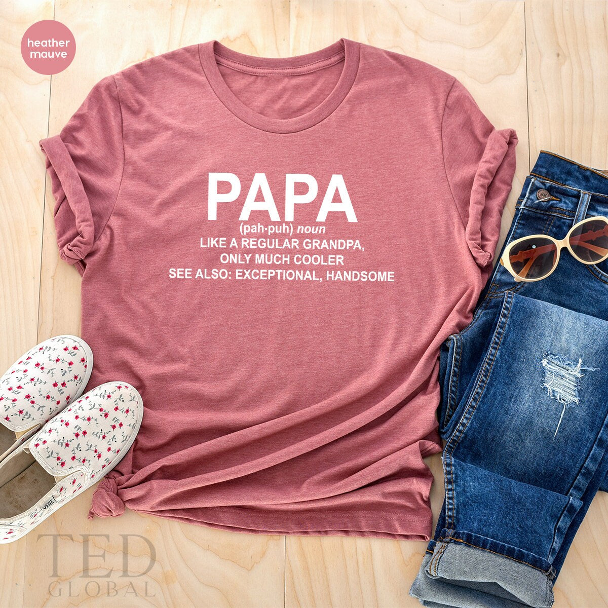 Papa T Shirt, Best Dad T-Shirt, Handsome Grandpa Tshirt, Fathers Day Gifts, ,Cool Grandfather Shirt, Papaw Gift - Fastdeliverytees.com