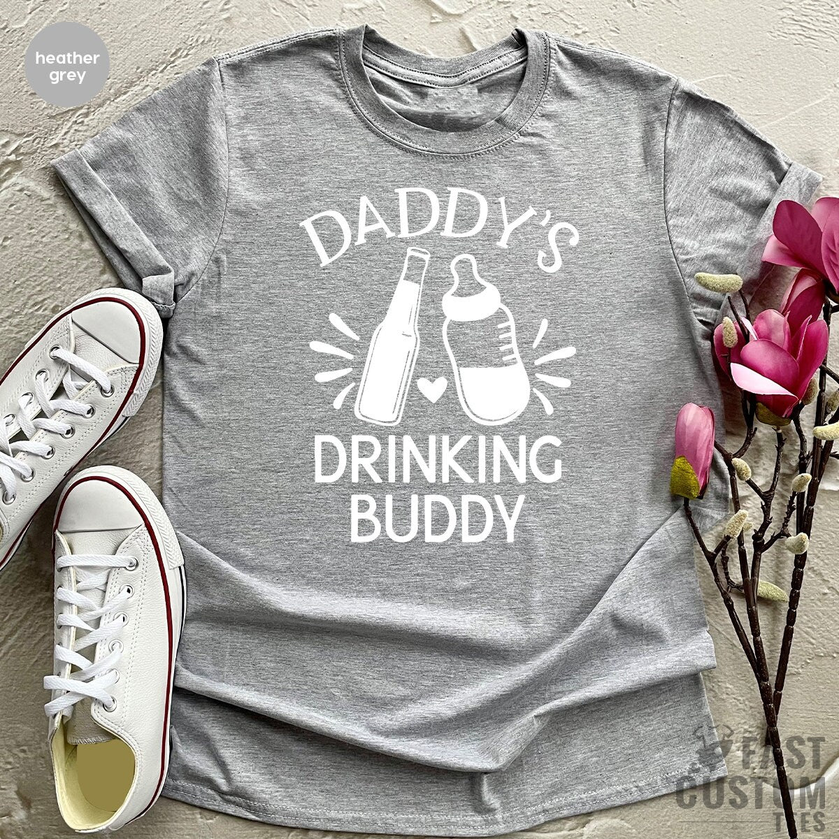 Funny Bodysuits, New Baby Gifts, Dad And Son Shirt, Daddy's Drinking Buddy, Daddy And Me Tee, Custom Bodysuits, New Baby Bodysuits, Baby Tee - Fastdeliverytees.com