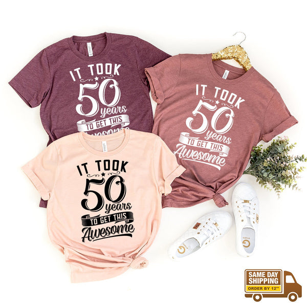 Funny Birthday Tshirt Gift For 50 Old 50th Birthday Shirt Birthday Fastdeliverytees