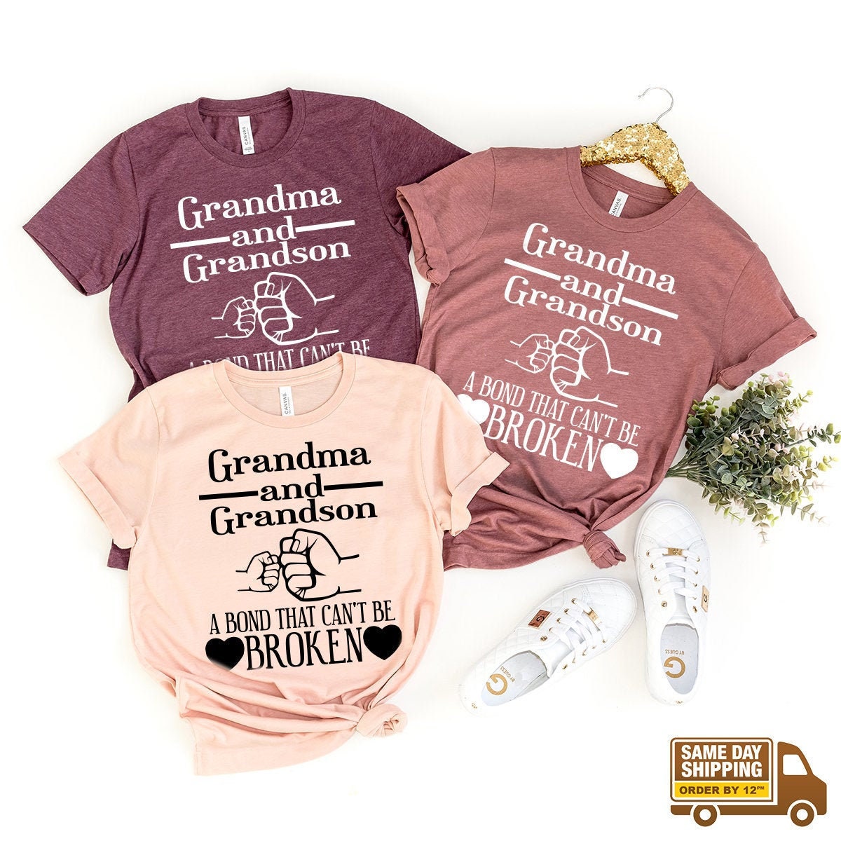 Grandma And Grandson Shirt, Grandma Gift From Grandson, Grandma T-Shirt, Grandma Shirt, Grandma Mother's Day Gift, Grandparent Gift Shirt - Fastdeliverytees.com
