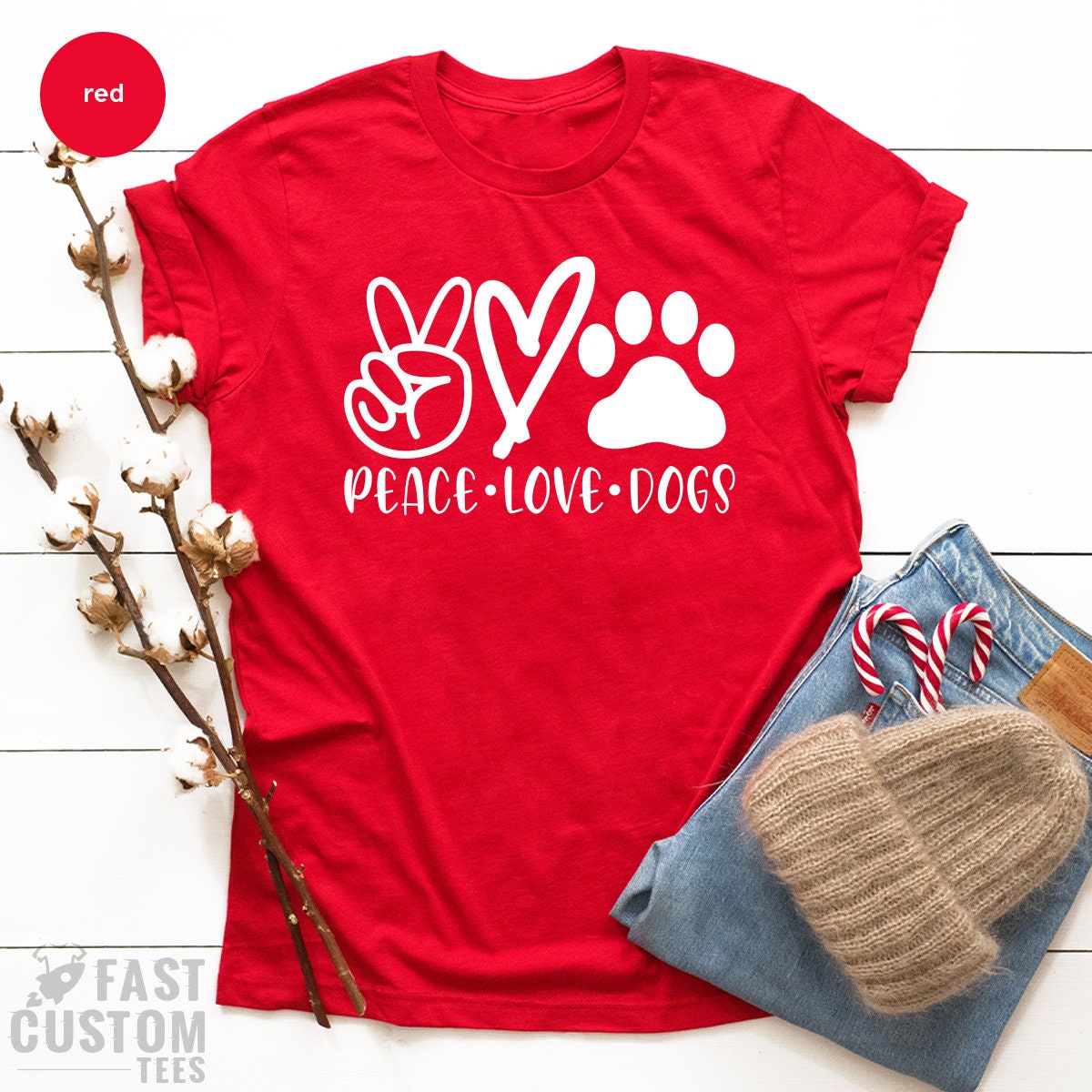 Dog Lover T-Shirt, Dog Moms T Shirt, Fur Mama Shirt, Peace Love Dogs Shirt, Valentine Tshirt, Pet Owner Gift, Women Graphic Tees - Fastdeliverytees.com