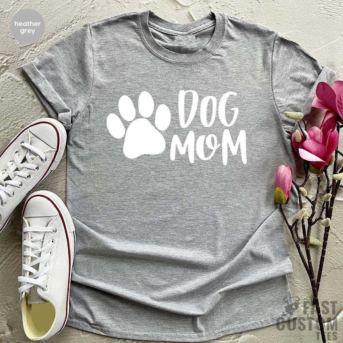 Dog Moms T-Shirt, Pet Lover T Shirt, Best Dog Mama Tshirt, Animal Adoption Shirt, Shirt For Women, Cute Paw Shirt, Dog Owner Gift, Wife Gift - Fastdeliverytees.com