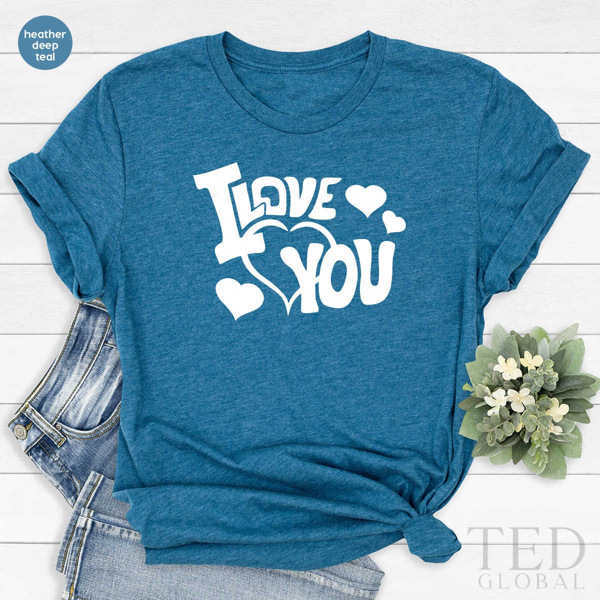 Personalized Couple Shirts, Girlfriend Shirt, I Love You T Shirt, Mothers Day Shirt, Valentines Day TShirt, Shirt For Women - Fastdeliverytees.com
