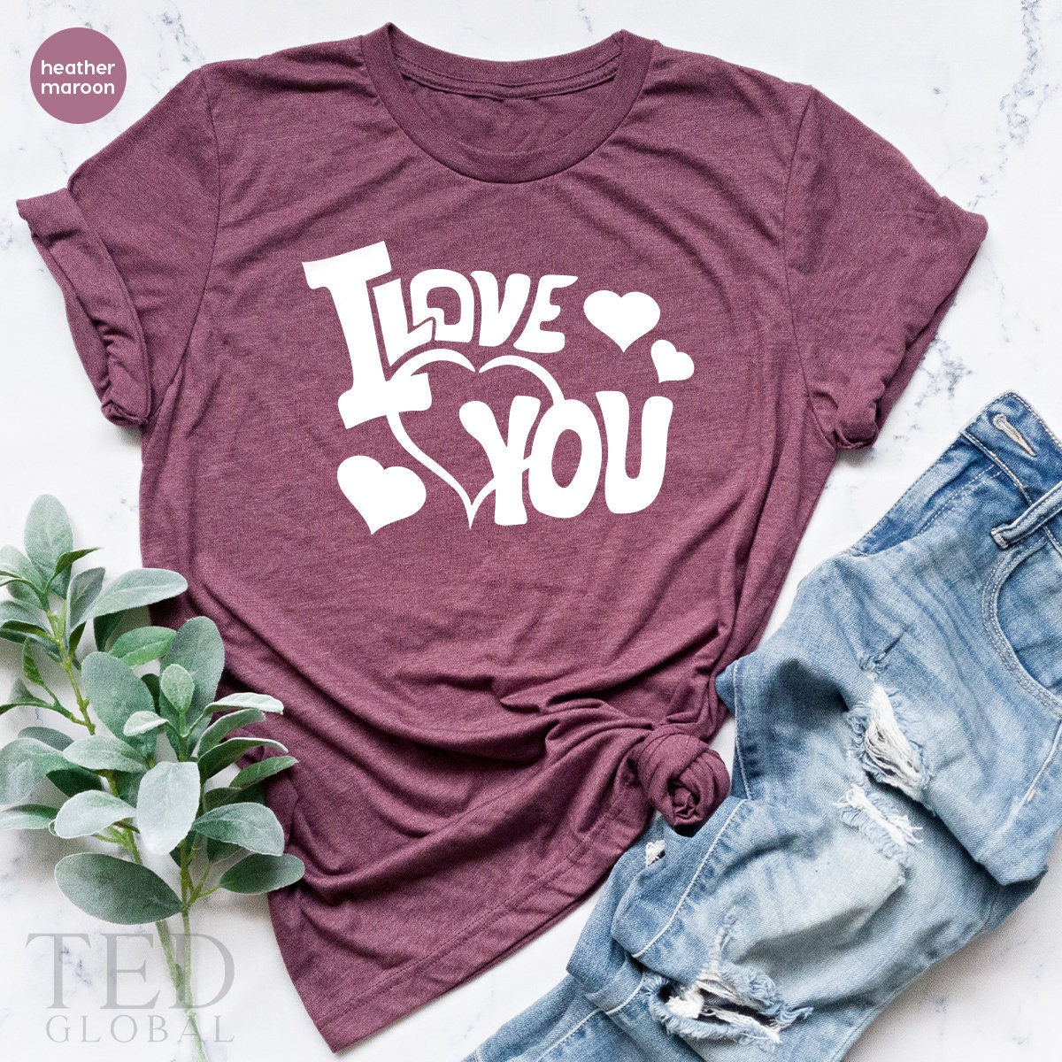 Personalized Couple Shirts, Girlfriend Shirt, I Love You T Shirt, Mothers Day Shirt, Valentines Day TShirt, Shirt For Women - Fastdeliverytees.com