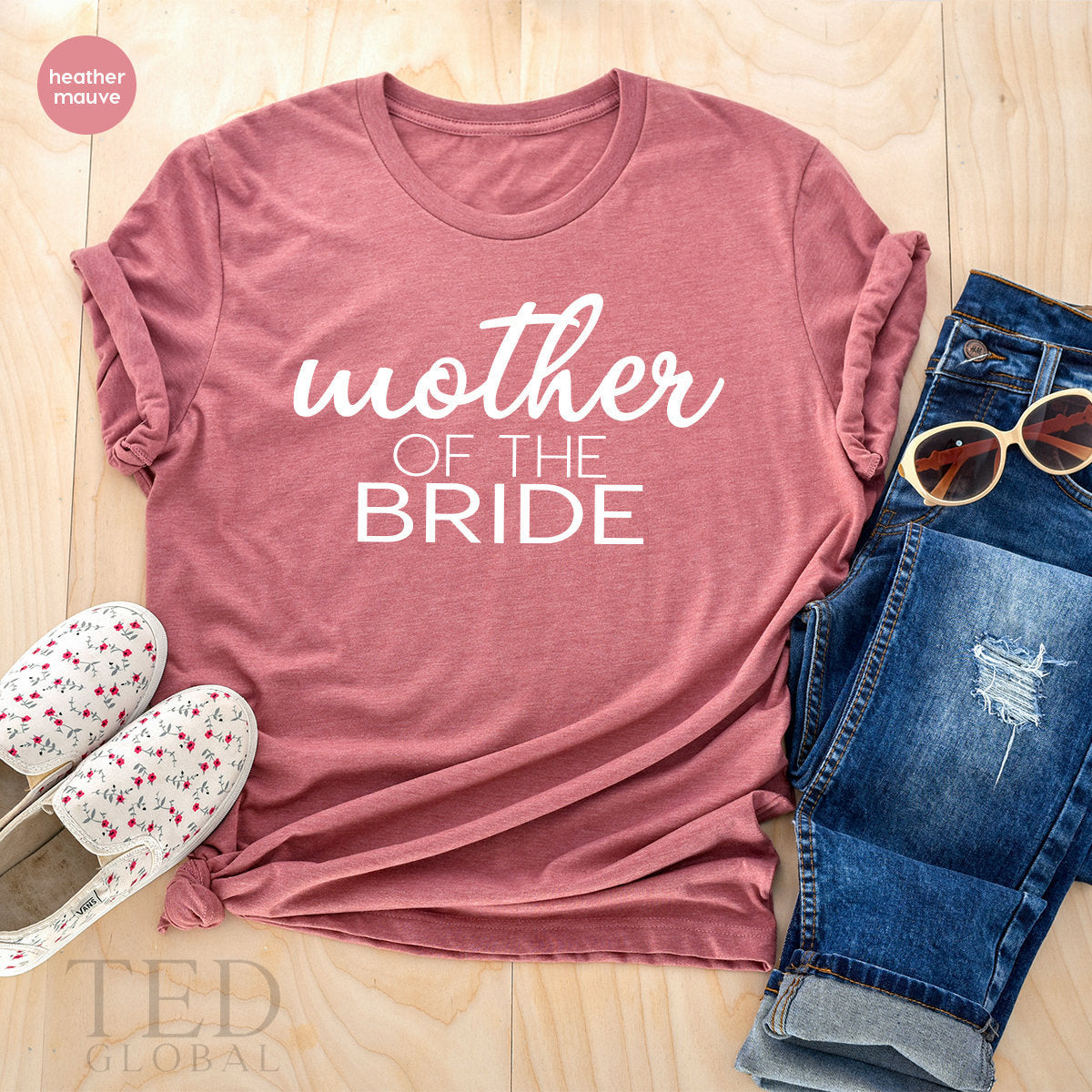 Mother Of Bride Shirt, Bridal T-Shirt, Gift From Bride, Bridesmaid TShirt, Mother In Law  Bachelorette Party T Shirt, Family Wedding Tee - Fastdeliverytees.com