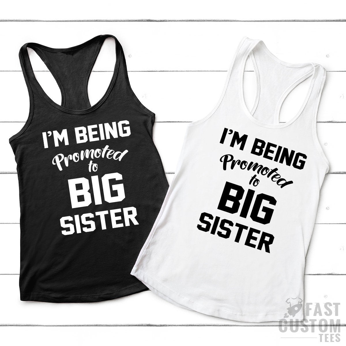 Big Sister Shirt, Promoted Big Sister, Baby Announcement Shirt, New Big Sister Tees, Shirt For Big Sister, New Sisters Shirt - Fastdeliverytees.com