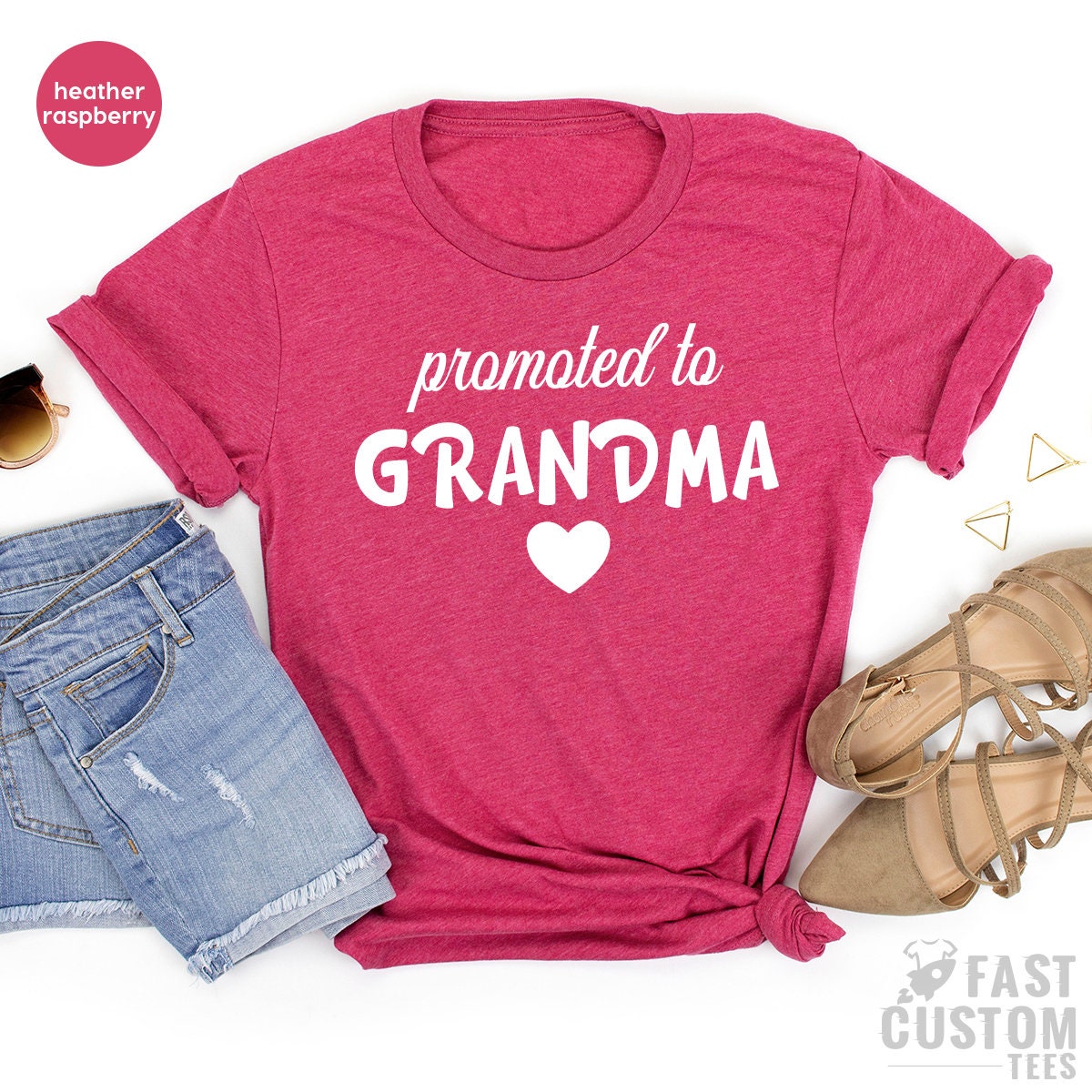Baby Announcement Tee, Promoted To Grandma Shirt, New Grandma Gift, New Grandparets Tee, New Grandma Shirt, Best Grandma Shirts, Grandma Tee - Fastdeliverytees.com