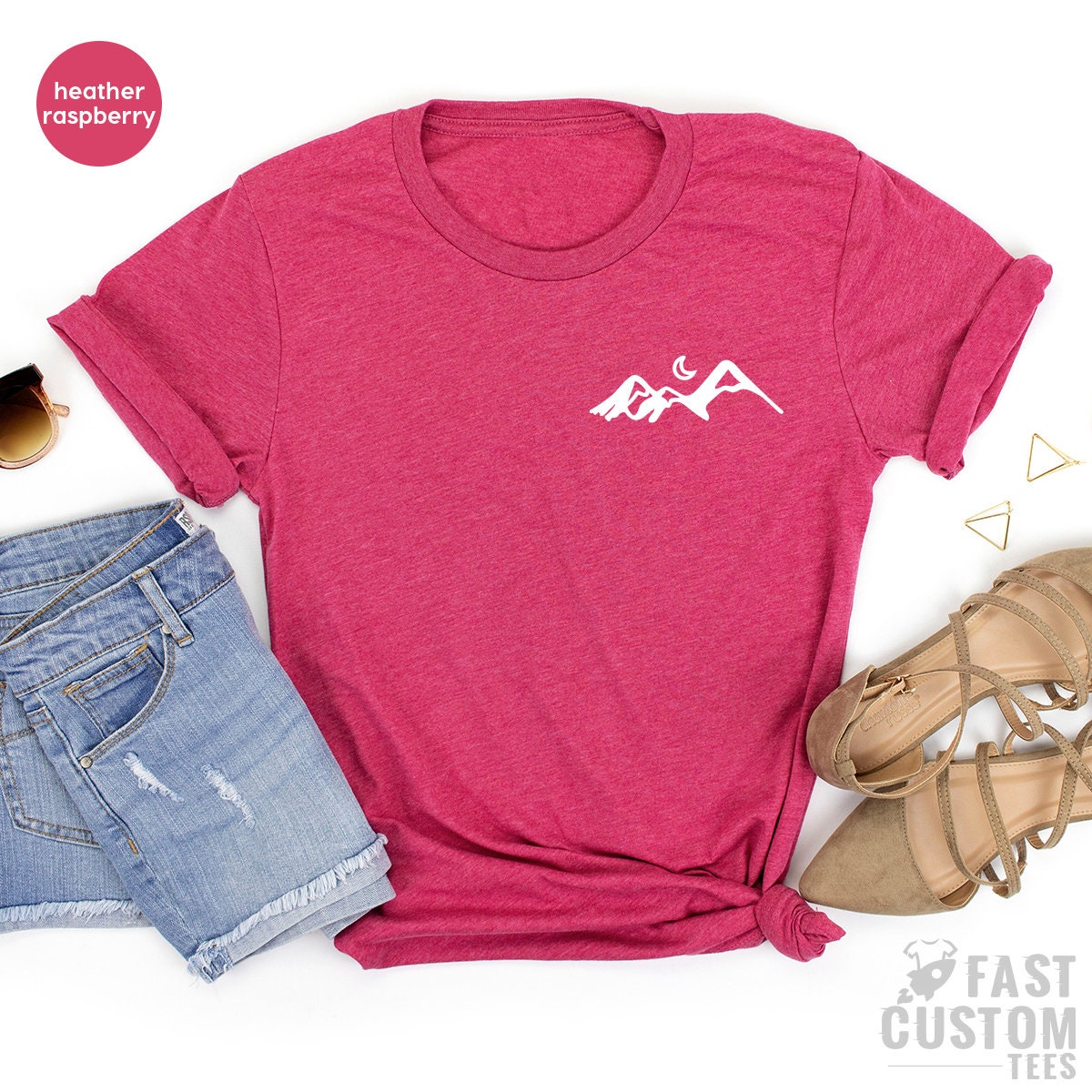 Mountains TShirt, Hiking Shirt, Camping T Shirt, Pocket Mountain T Shirt, Hiking Buddy T-Shirt, Nature Lover Gift, Campers TShirt - Fastdeliverytees.com