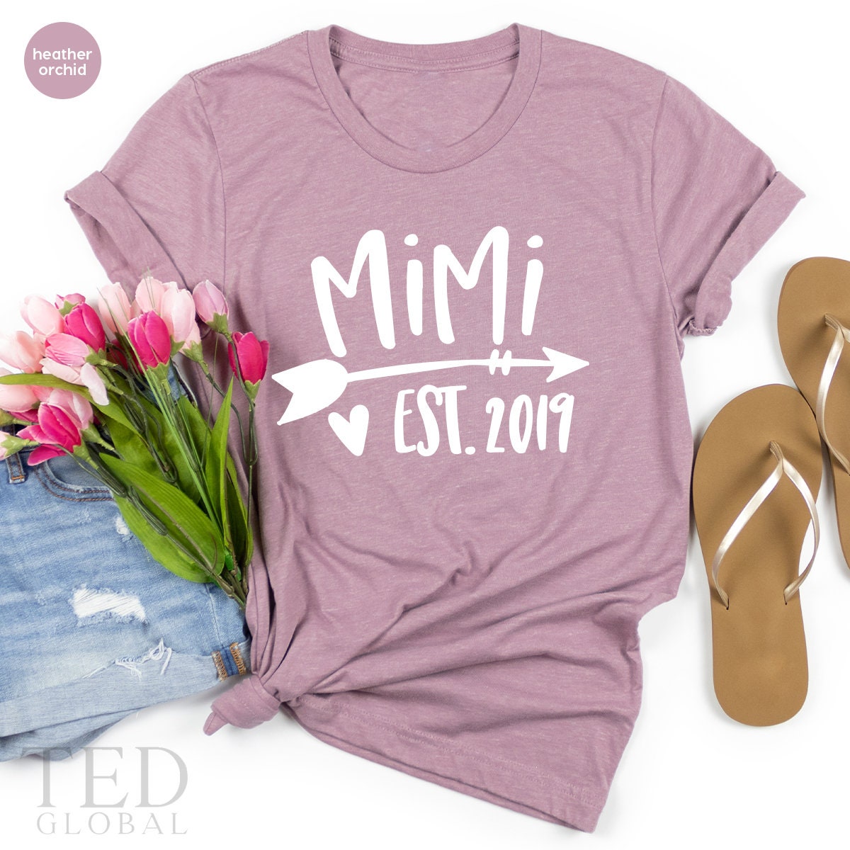 Mimi TShirt, New Mimi Gift, Grandmother T-Shirt, Grandma Reveal TShirt, Nana To Be Shirt, Pregnancy Announcement Tee, Mimi Est Custom Shirts - Fastdeliverytees.com