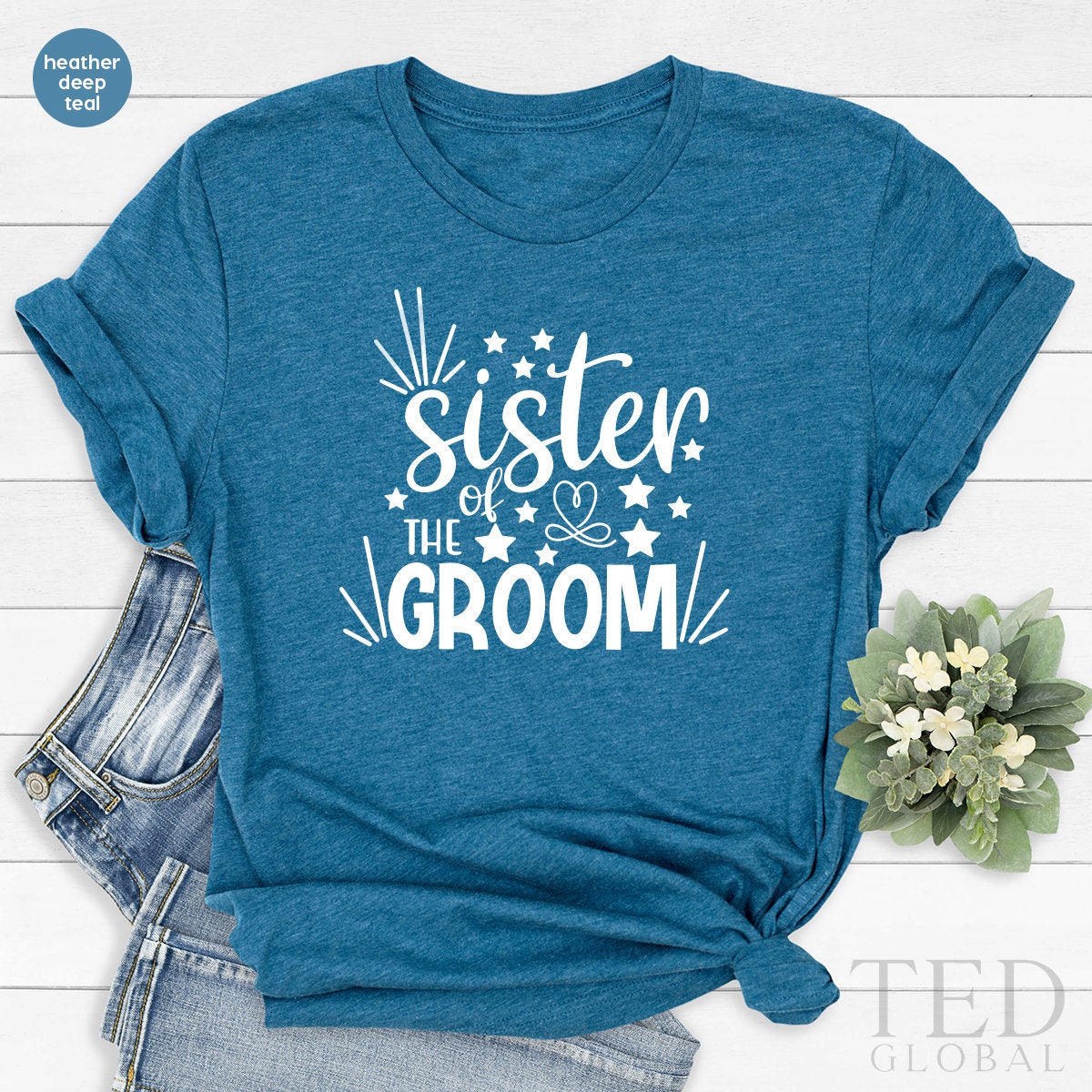 Sister Of Groom Shirt, Groomsmaid Shirt, Groom Team TShirt, Bridal Party Groom Sister T Shirt, Future Sister In Law Gift, Sister Wedding Tee - Fastdeliverytees.com