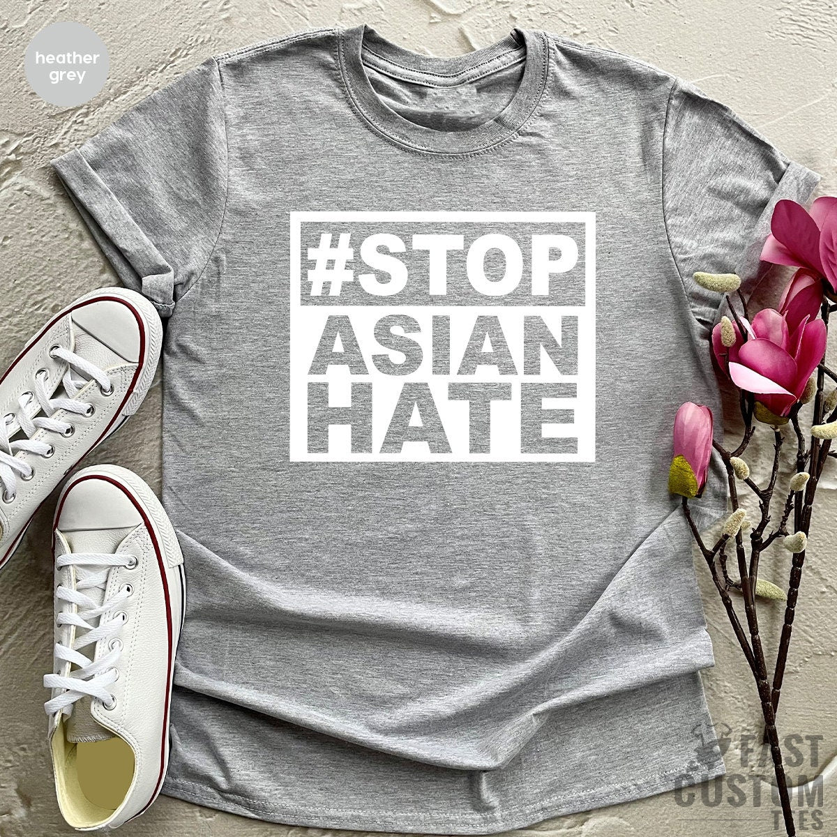 Stop Asian Hate Shirt, Hate Is A Virus, Asian Discrimination T Shirt, Stop Asian American Hate Tee, Stop Racism TShirt, AAPI Support Shirt - Fastdeliverytees.com