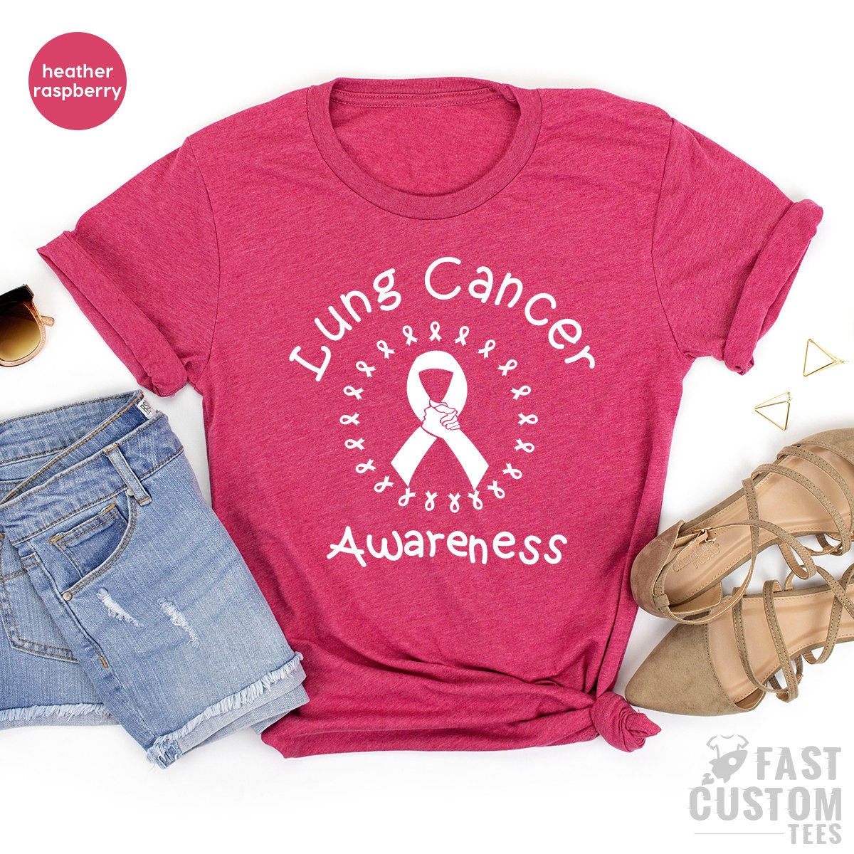 Lung Cancer Awareness Tee, Cancer Support Shirt, Heal Cancer TShirt, Cancer Survivor Shirt, Cancer Aware TShirt, Cancer Shirt, Cancer TShirt - Fastdeliverytees.com